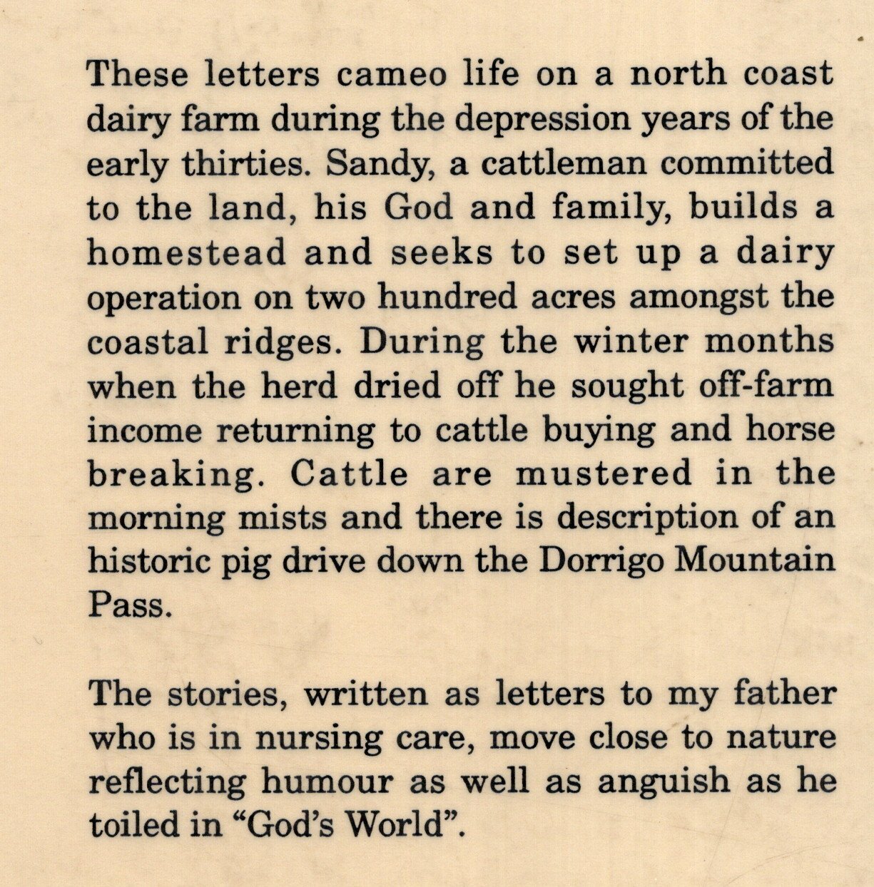 147 pages of Shared Reminiscences LETTERS TO MY elderly FATHER from ISABEL TUCK