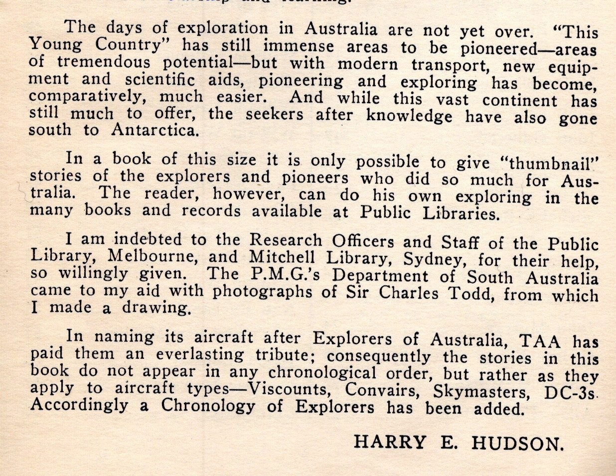 TAA Presents 54 EXPLORERS of AUSTRALIA 58 pages Trans Australia Airlines 1955