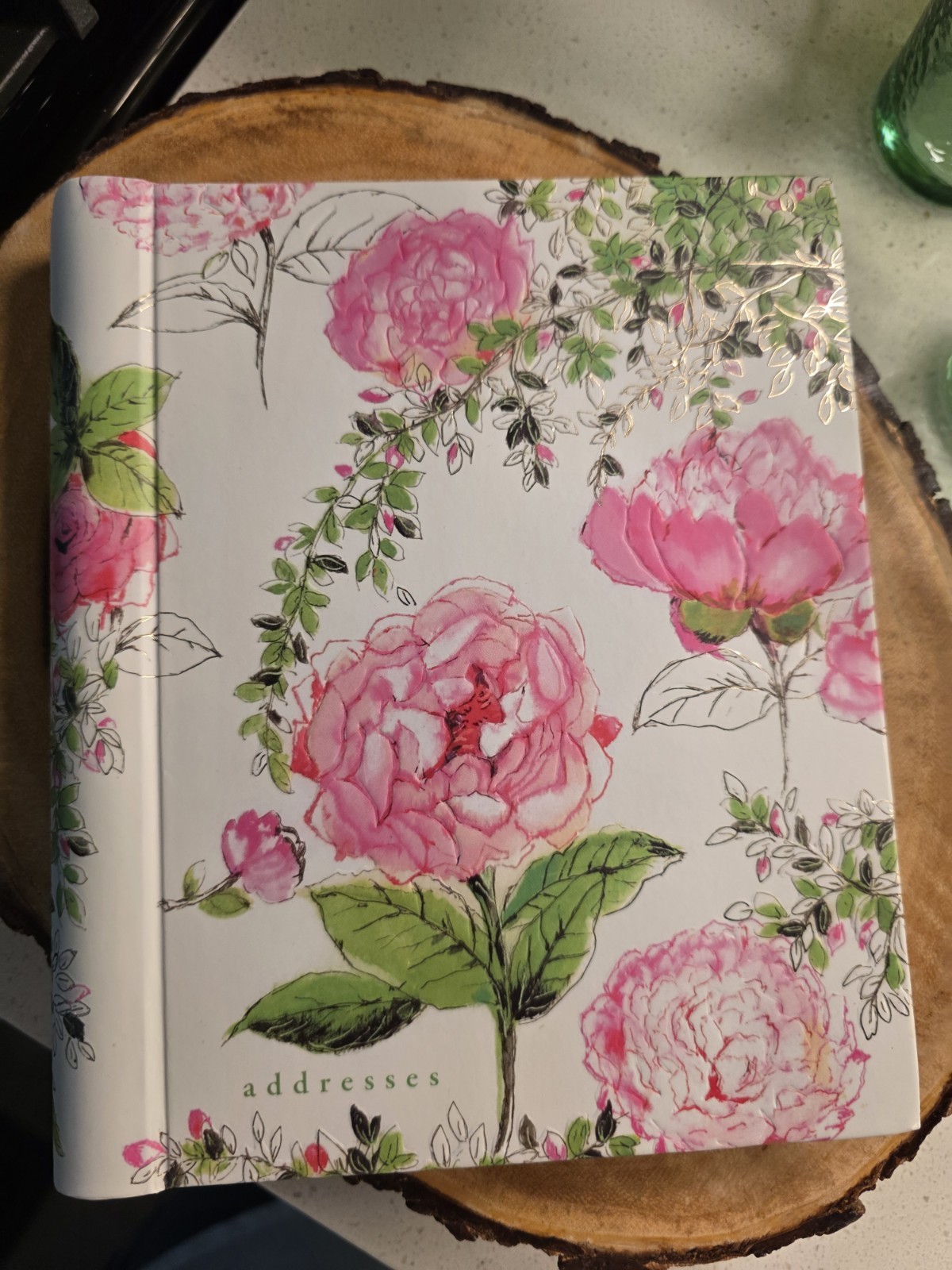 Rose Garden Large Address Book – Hardcover-spiral By Peter Pauper Press