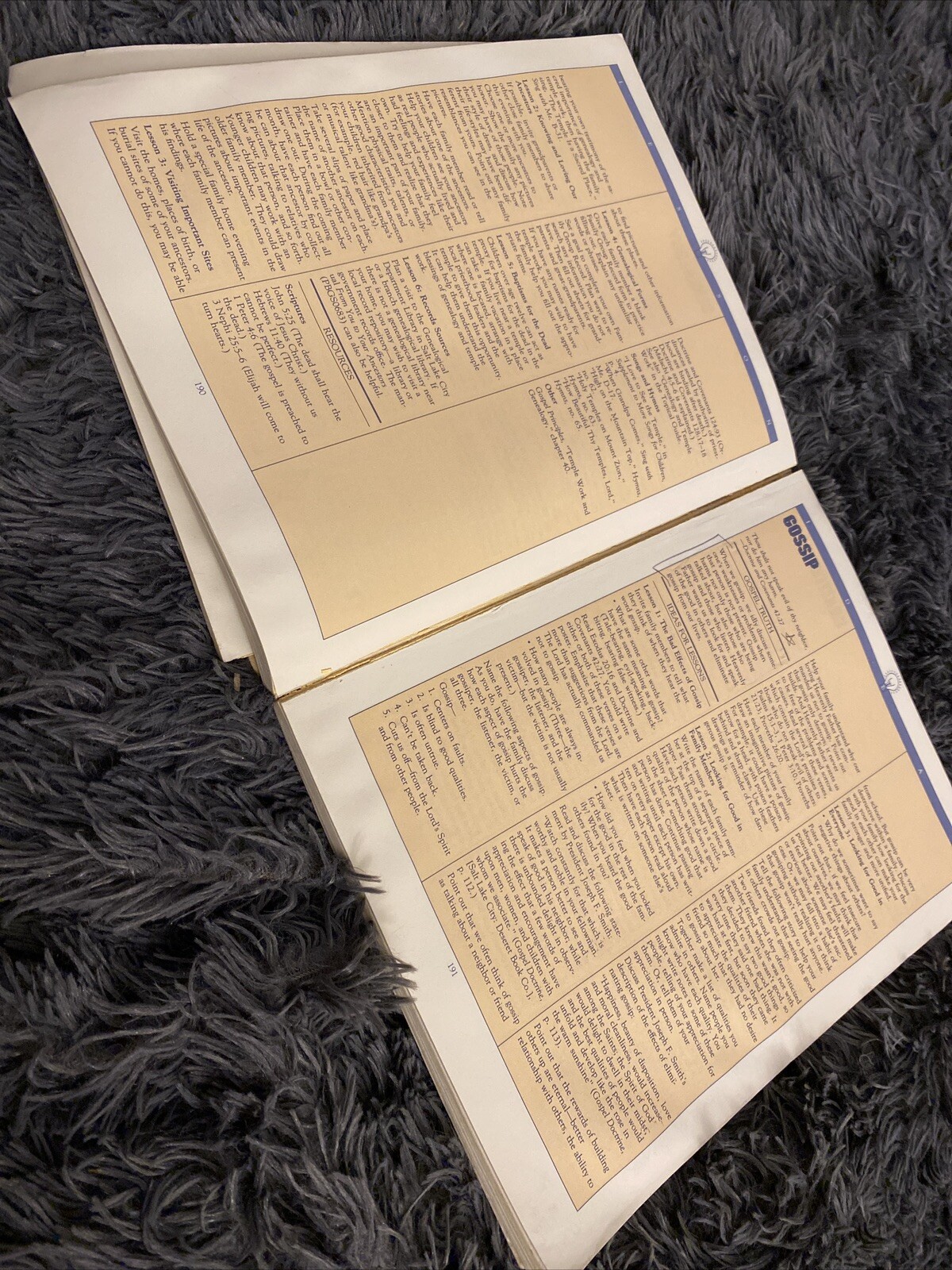 Family Home Evening Resource Book, 1983 – 346 pages – Acceptable Condition