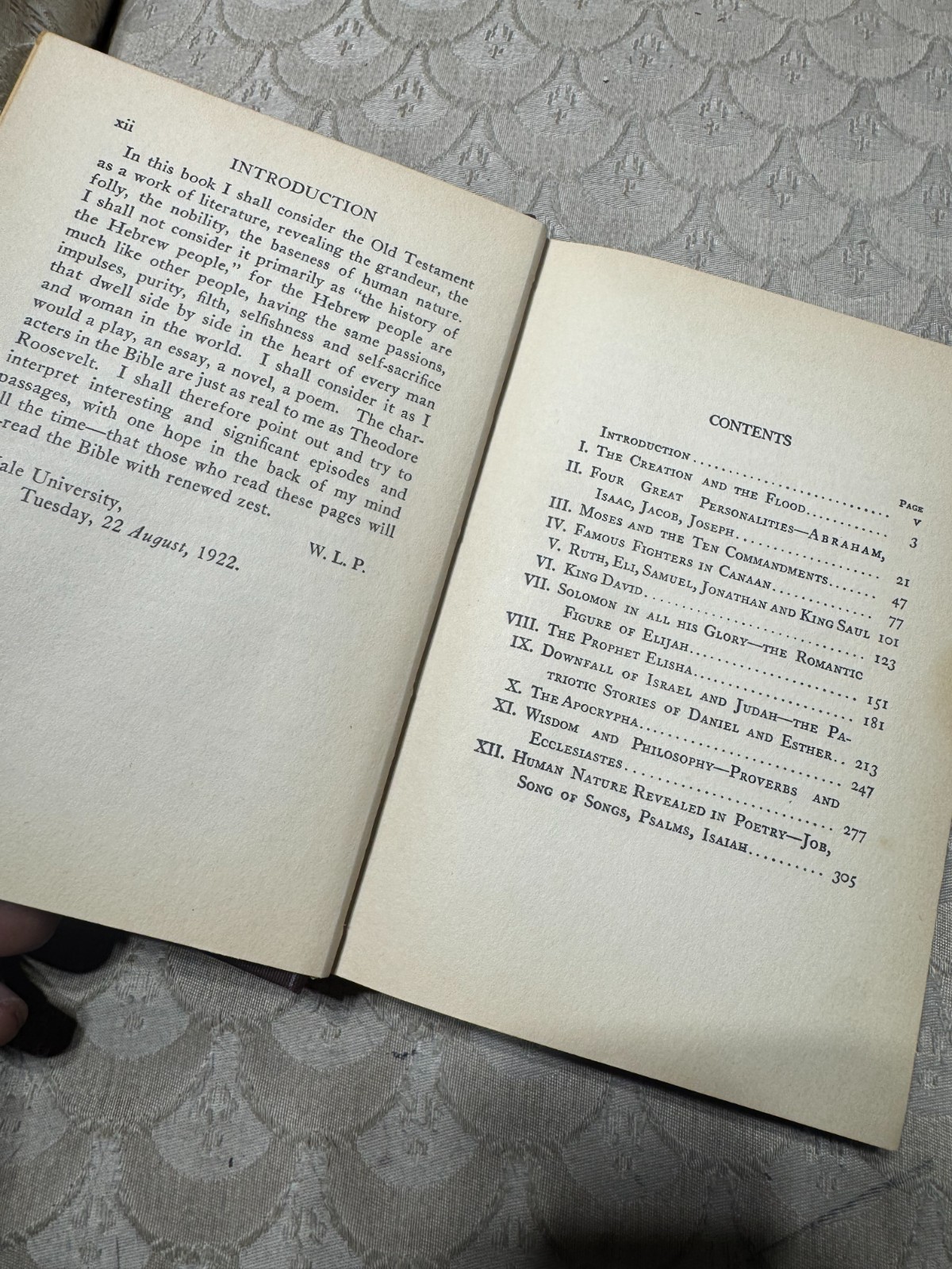 1923 Human Nature In The Bible Book By William Lyon Phelps