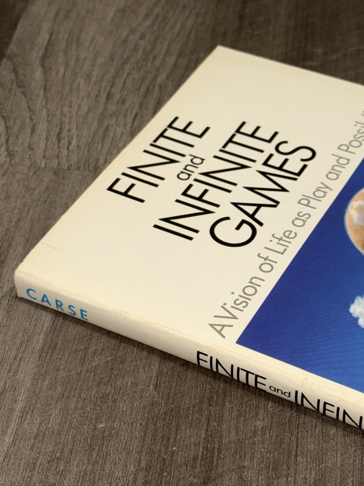 Finite and Infinite Games James P. Carse 1986 Edition Philosophy Paperback