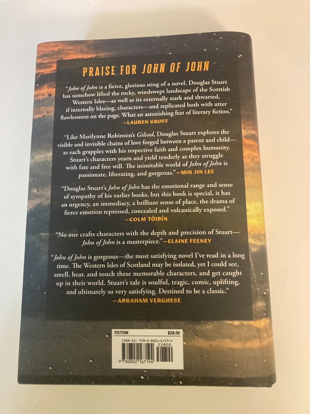 John of John by Douglas Stuart (2026, HC) SIGNED 1st Printing w/Protective Cover
