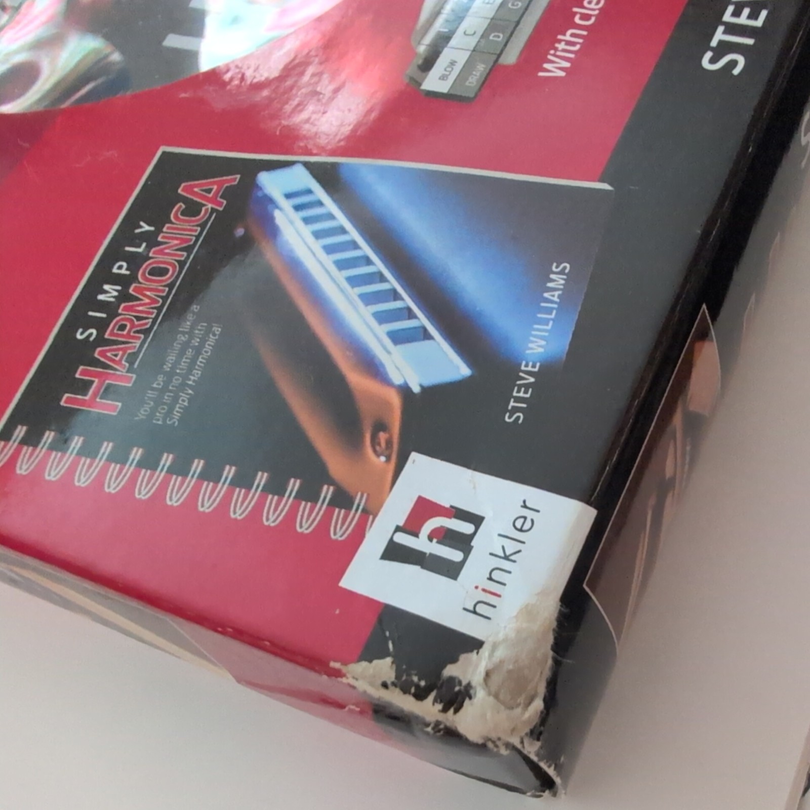 Simply Harmonica Box Set by Steve Williams Includes a 10-hole harmonica