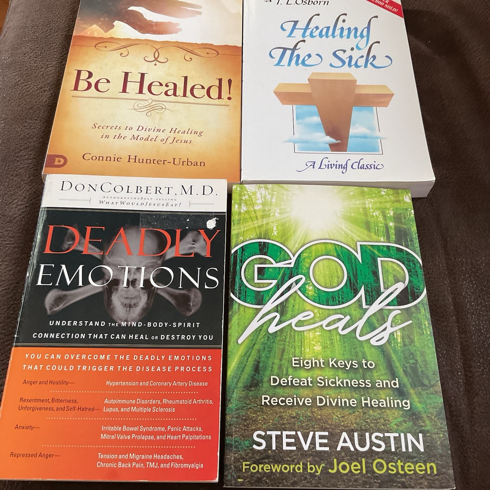 Religious Books On Healing Set Of 4 All Different Authors