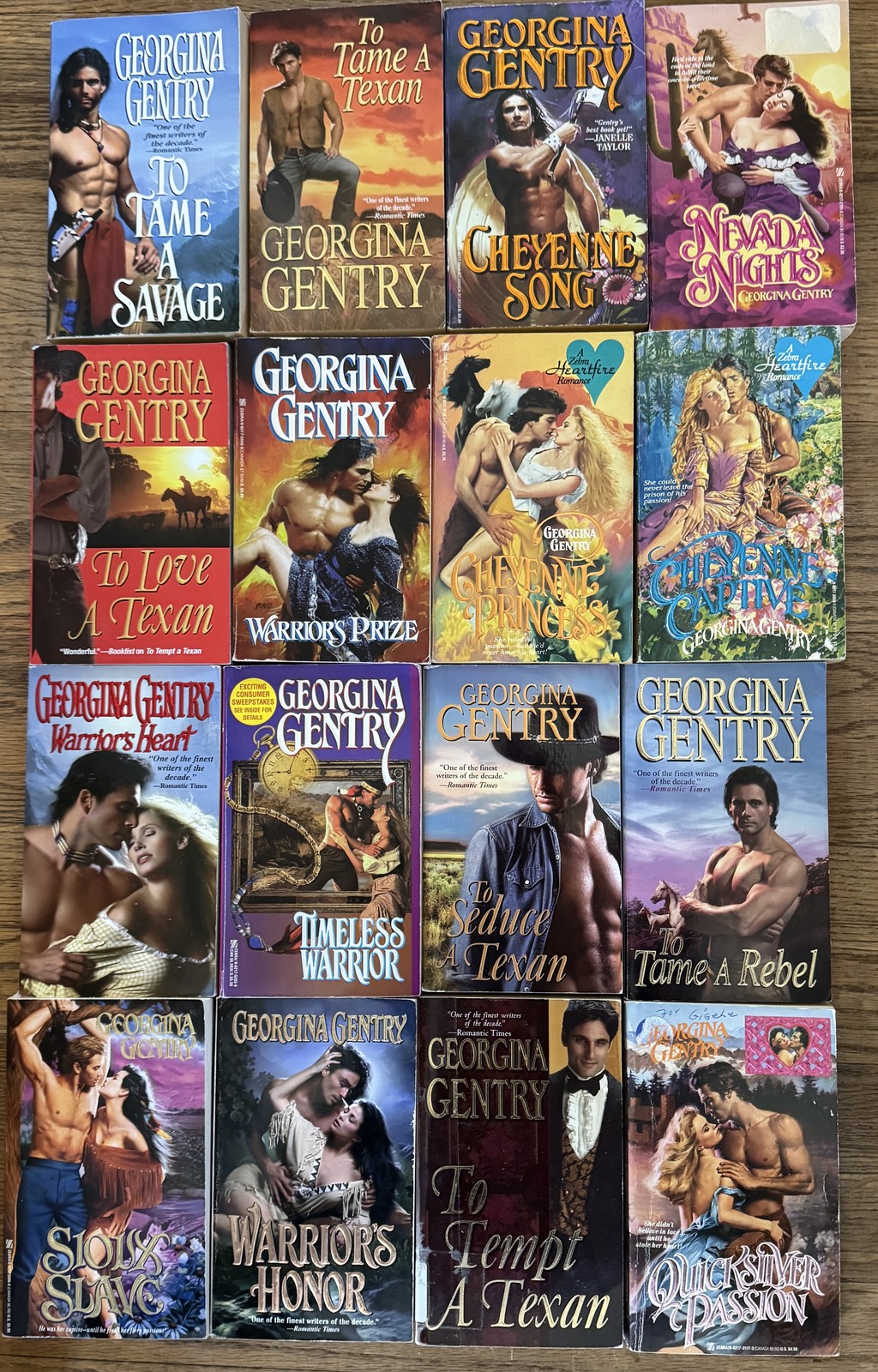 Lot 16 GEORGINA GENTRY Zebra Romance Cheyenne Song Captive Princess