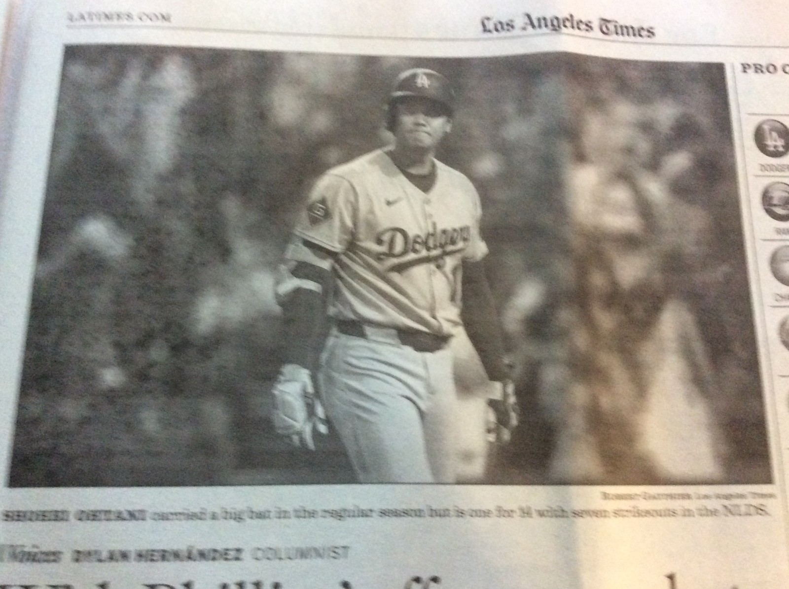 LA TIMES PLAYOFFS SECTION OCTOBER 10 2025 DODGERS MAX MUNCY PHILLIES