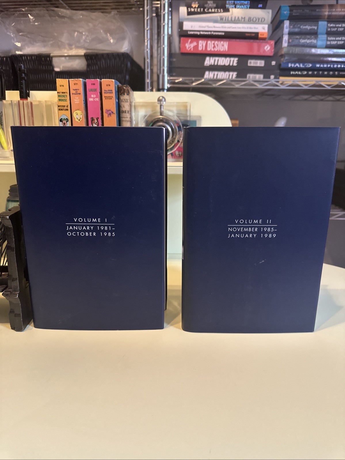 THE REAGAN DIARIES UNABRIDGED VOL I & II HC RARE COLLECTIBLE BOOKSET S10