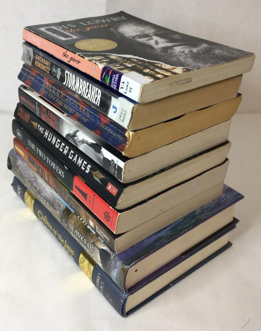 Lot of 9 Middle Grade YA Young Adult Books GENRE: Paranormal Fantasy Dystopian