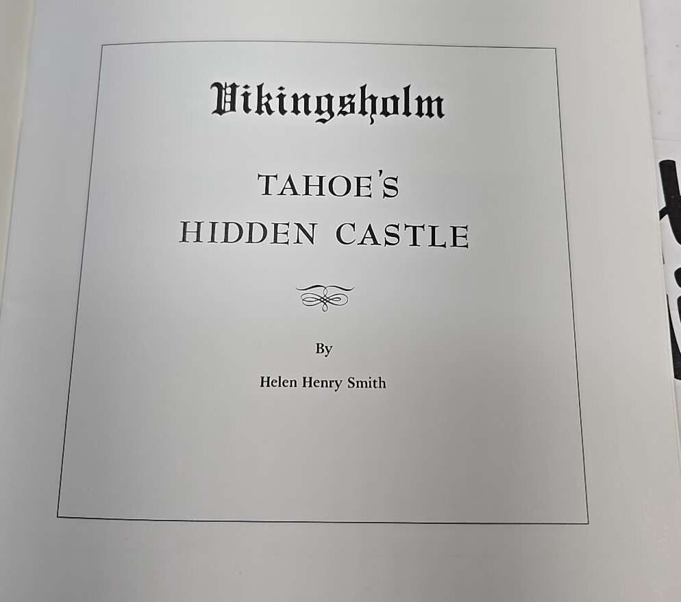 Vikingsholm Tahoes Hidden Castle Historical Booklet