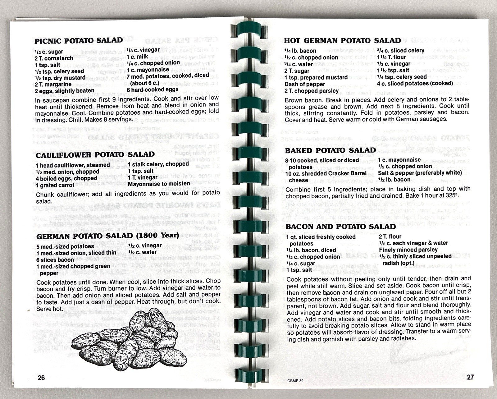 300 Ways With Salads Spiral Bound Cookbook By Morris Press 1995 Salad Recipes
