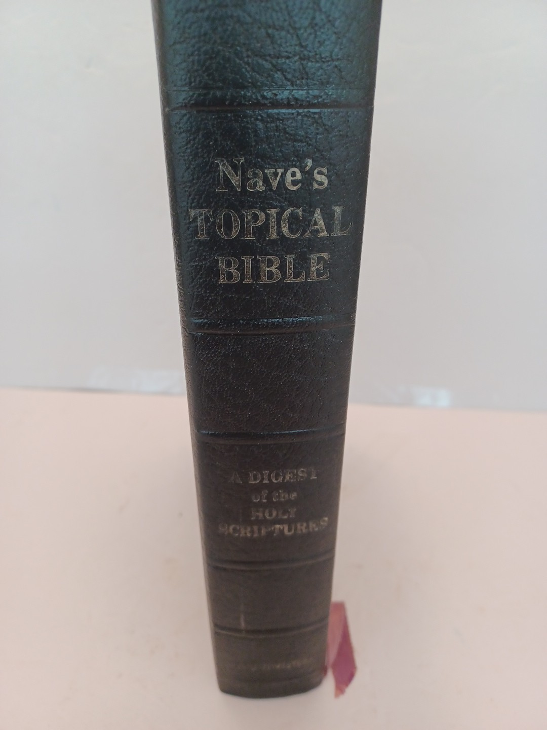 Nave’s Topical Bible Digest Black Leather Bound Thumb Indexed 1962 Southwestern