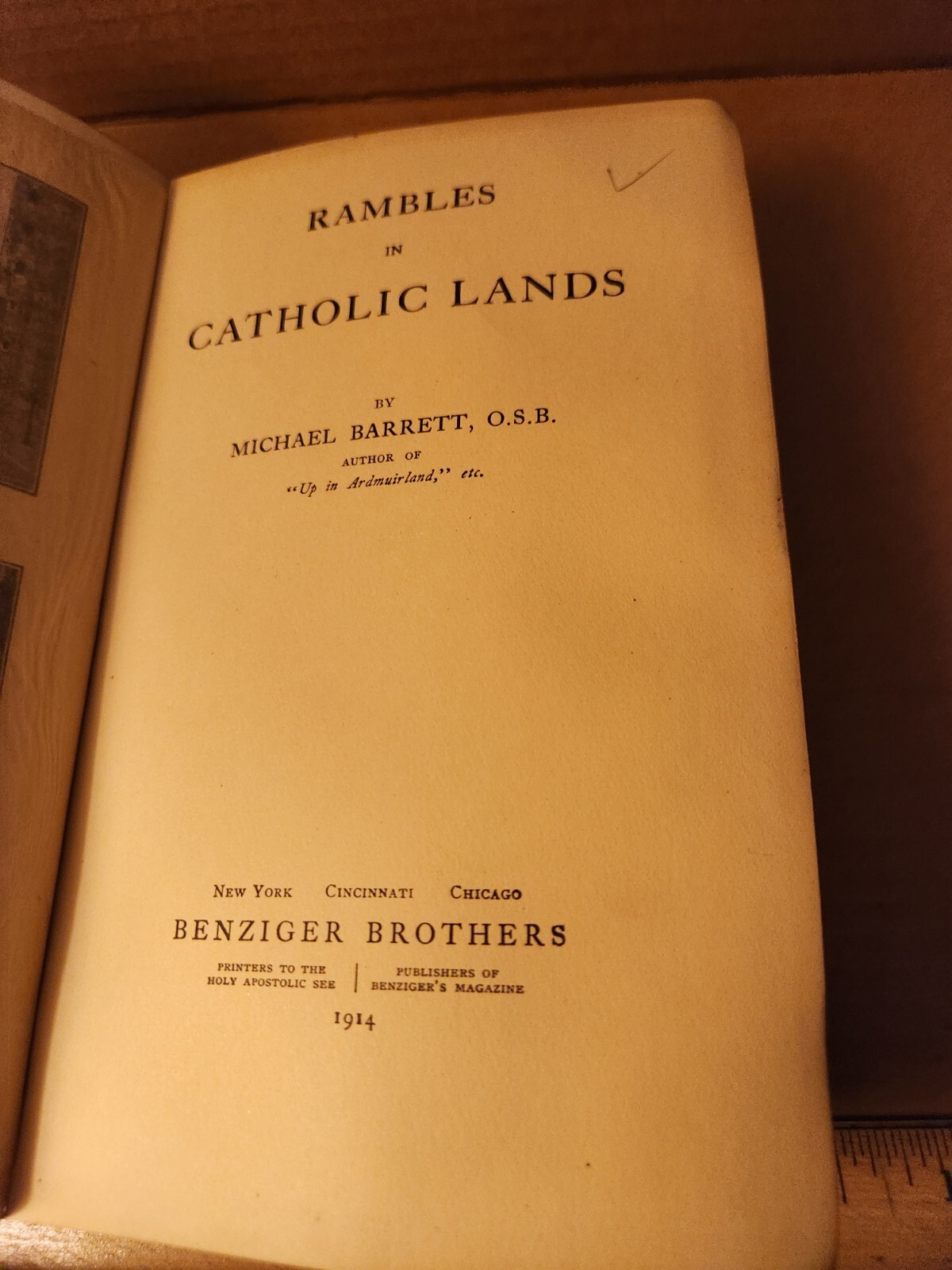 Rambles in Catholic Lands by Michael Barrett, Hardcover, 1914