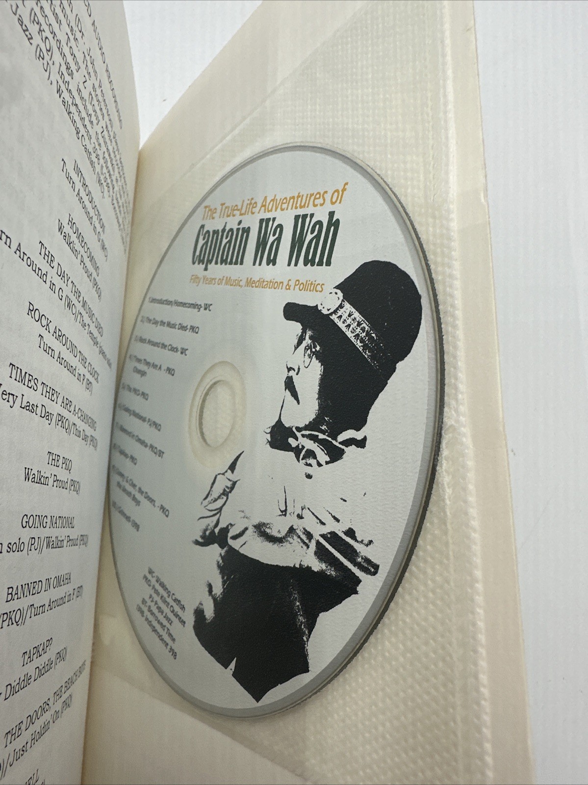 Captain Wa Wah Fifty Years Of Music Meditation Politics PB 223 Pages 2009 CD Inc