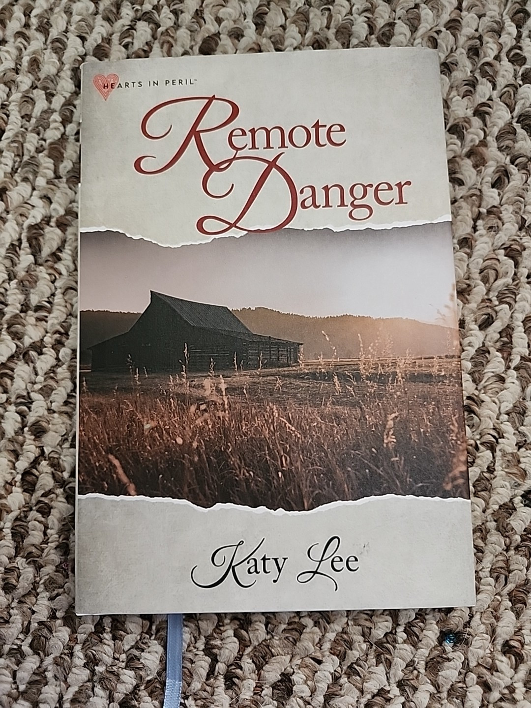 Remote Danger by Katy Lee HCDJ with cloth bookmark 2024 Hearts in Peril