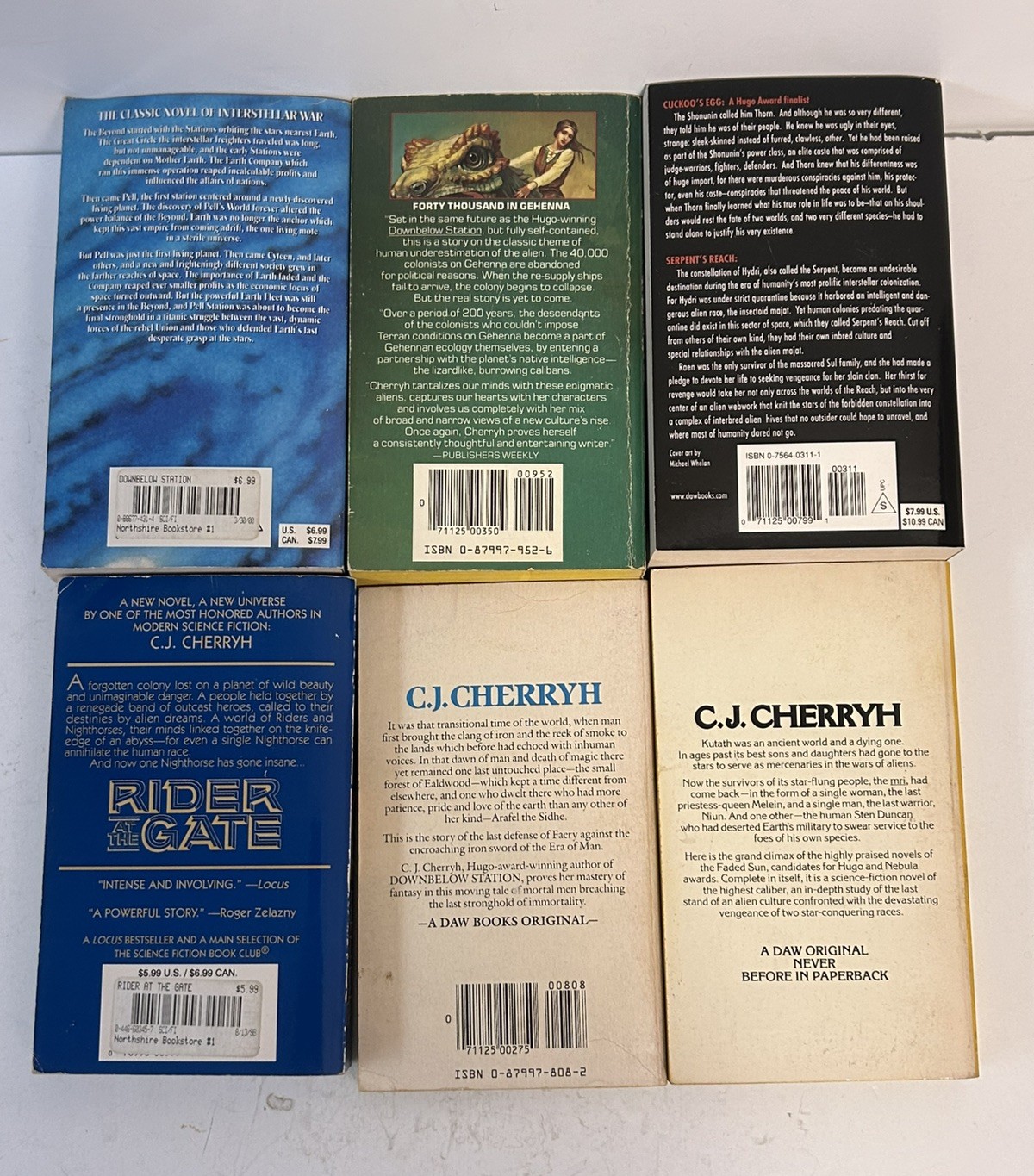 Vintage Science Fiction Paperback Book Lot 21 Books- Pournelle, Cherryh, etc.