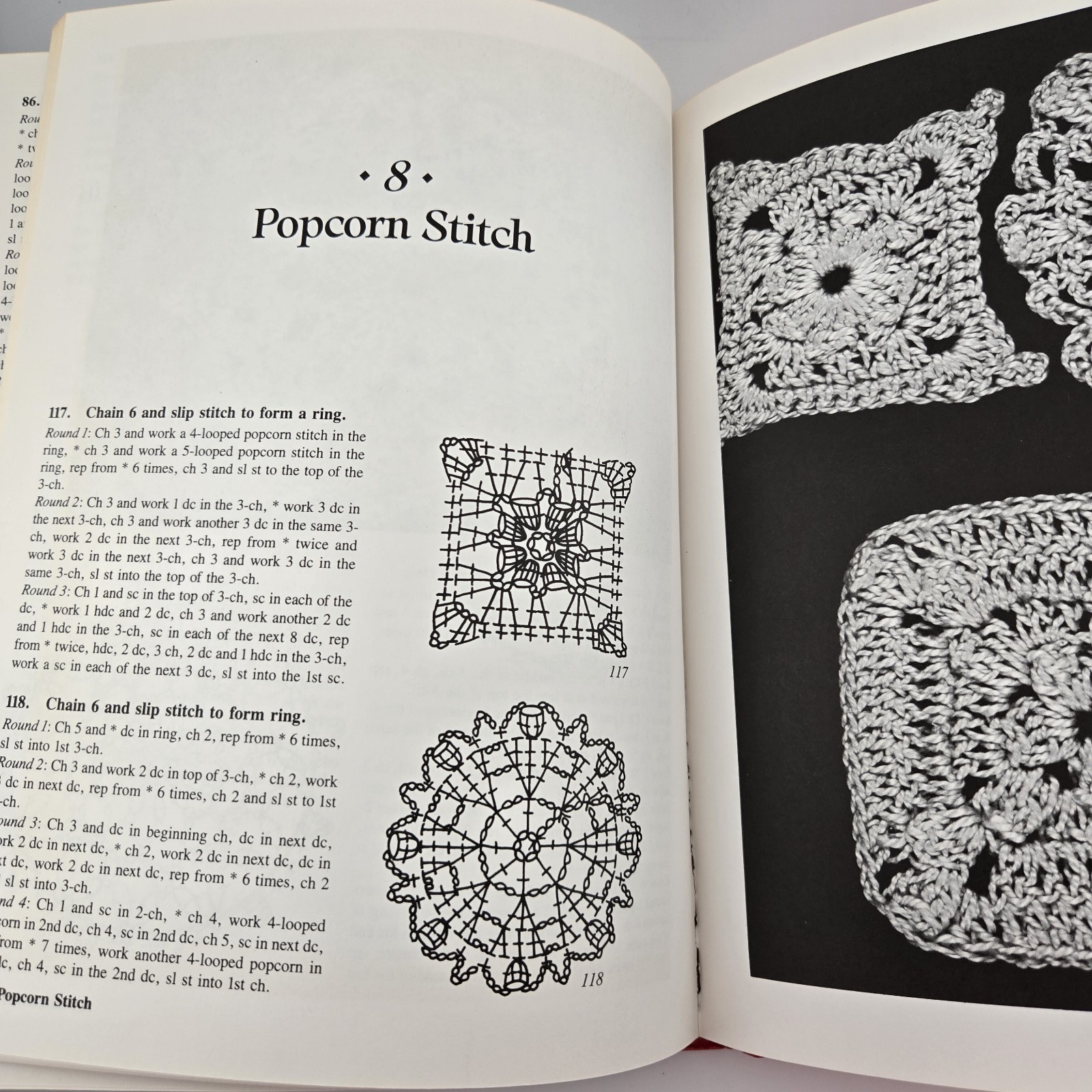 Lot of 2 Crochet Books by Linda P Schapper 1985 & 1987 Stitch Designs, Blocks