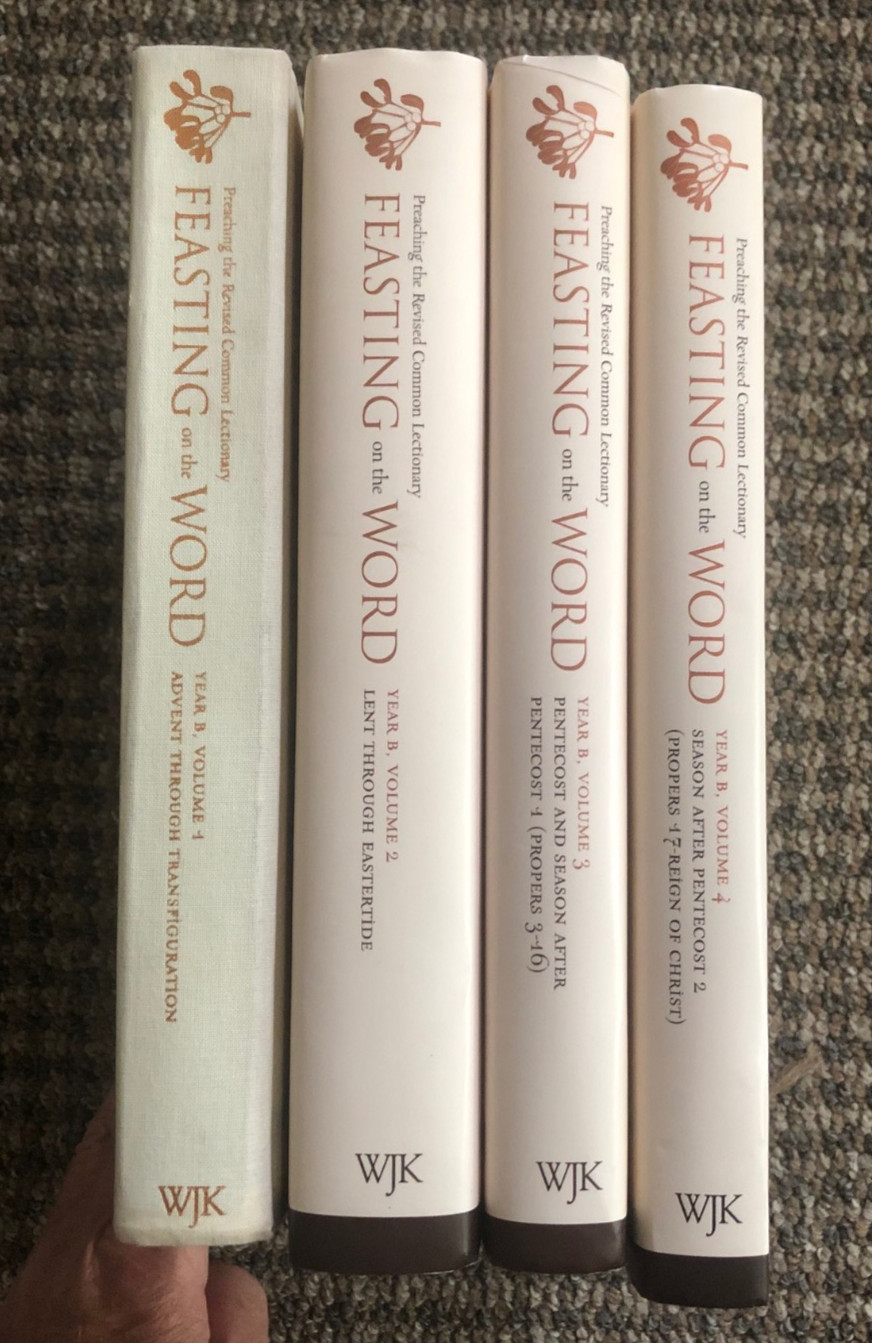 Feasting On The Word,” for Lectionary Year B: Lot includes HC Vols. 1, 2, 3, 4