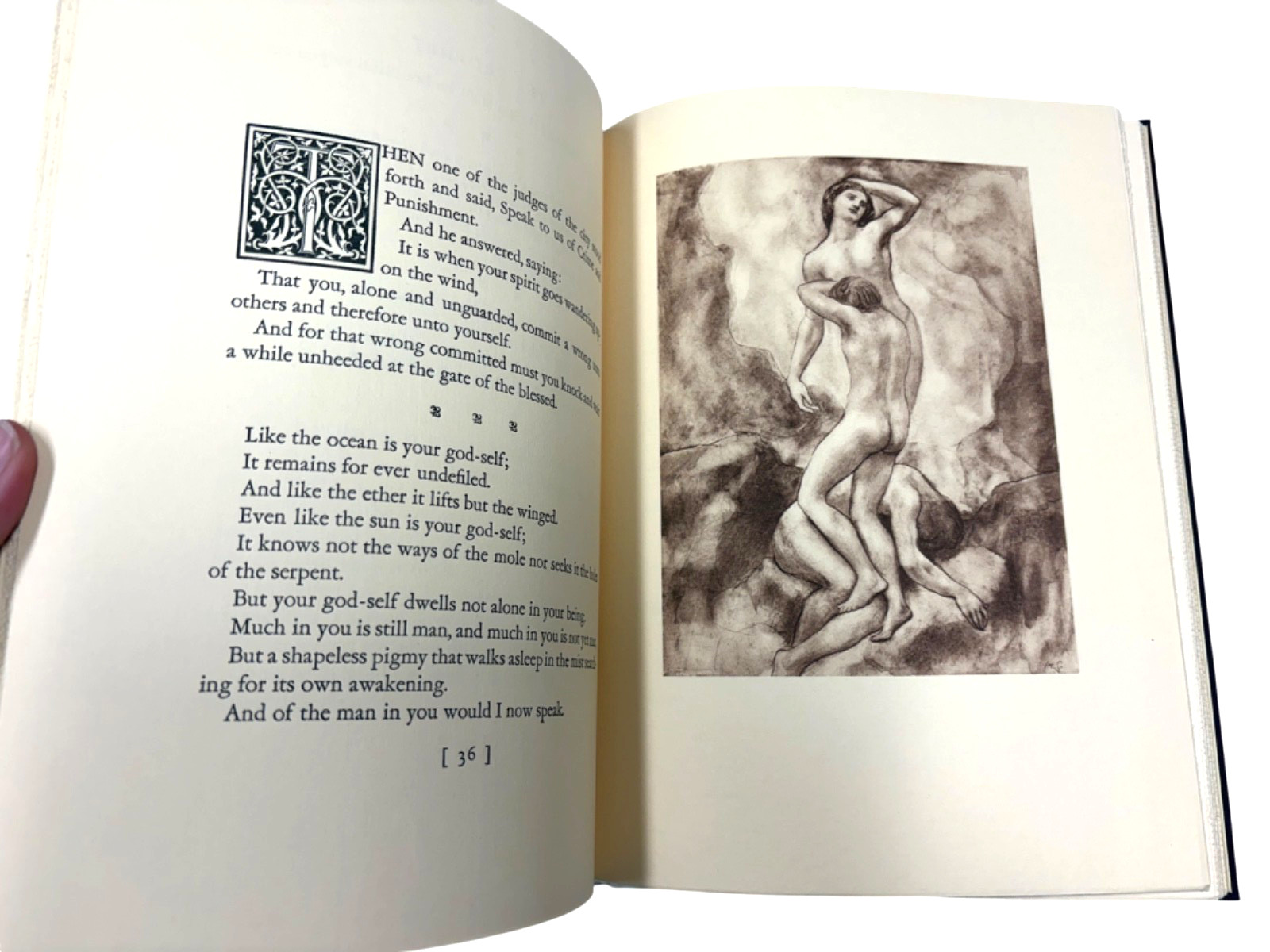 The Prophet Kahlil Gibran 1971 Borzoi Knopf Hardcover Slipcase Illustrated VG