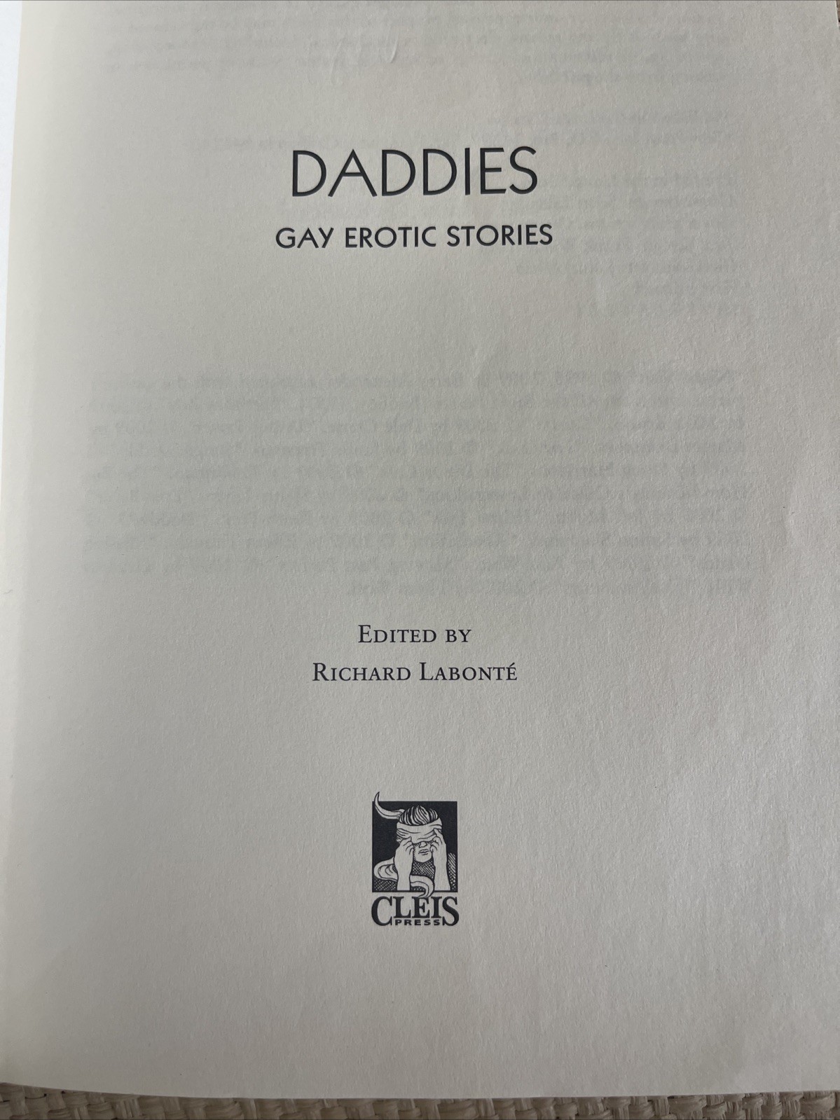 DADDIES – GAY EROTIC STORIES FIRST EDTION PAPERBACK RARE