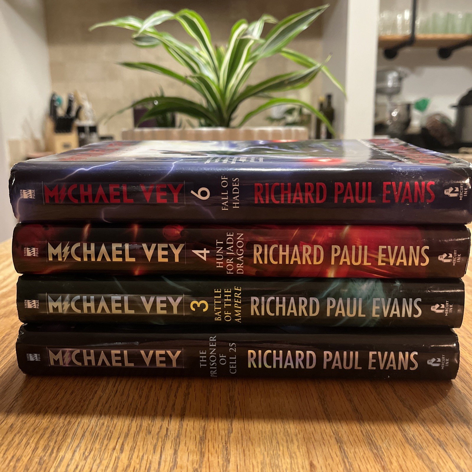 Lot of 4 Michael Vey series Hardcover First Edition Dust Jacket 1, 3, 4, 6