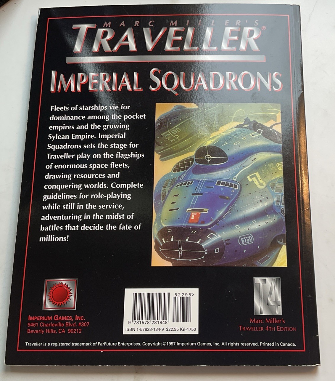 1997- IMPERIAL SQUADRONS (T4 – MARC MILLER’S TRAVELLER) Timothy Brown & Stuart