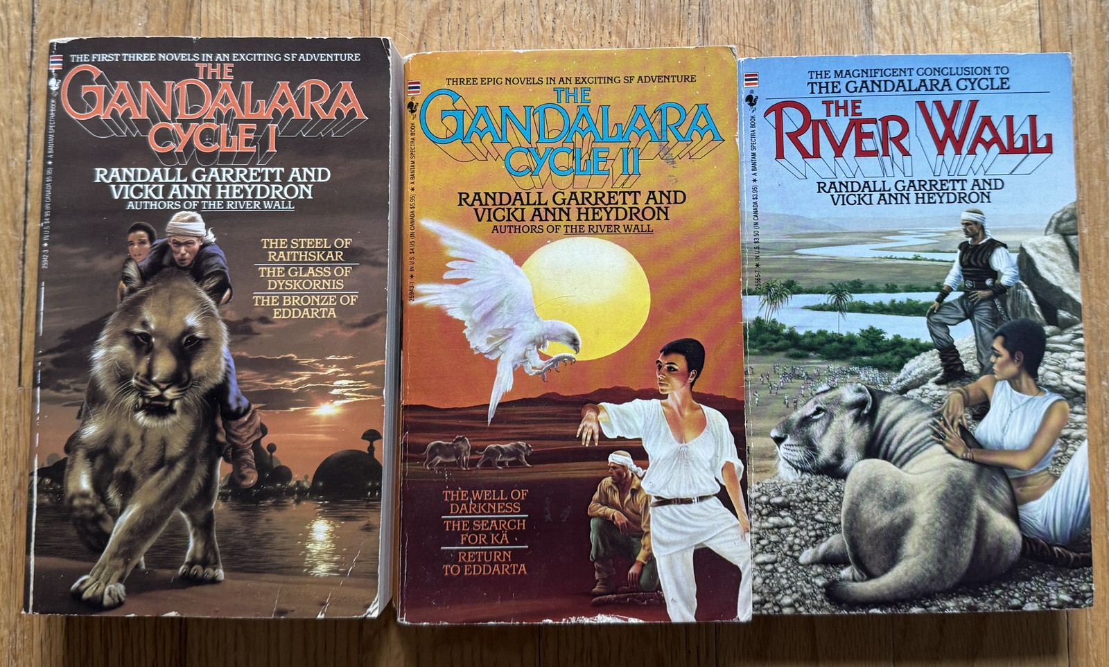 THE GANDALARA CYCLE Trilogy by Randall Garrett Vicki Ann Heydron I II III