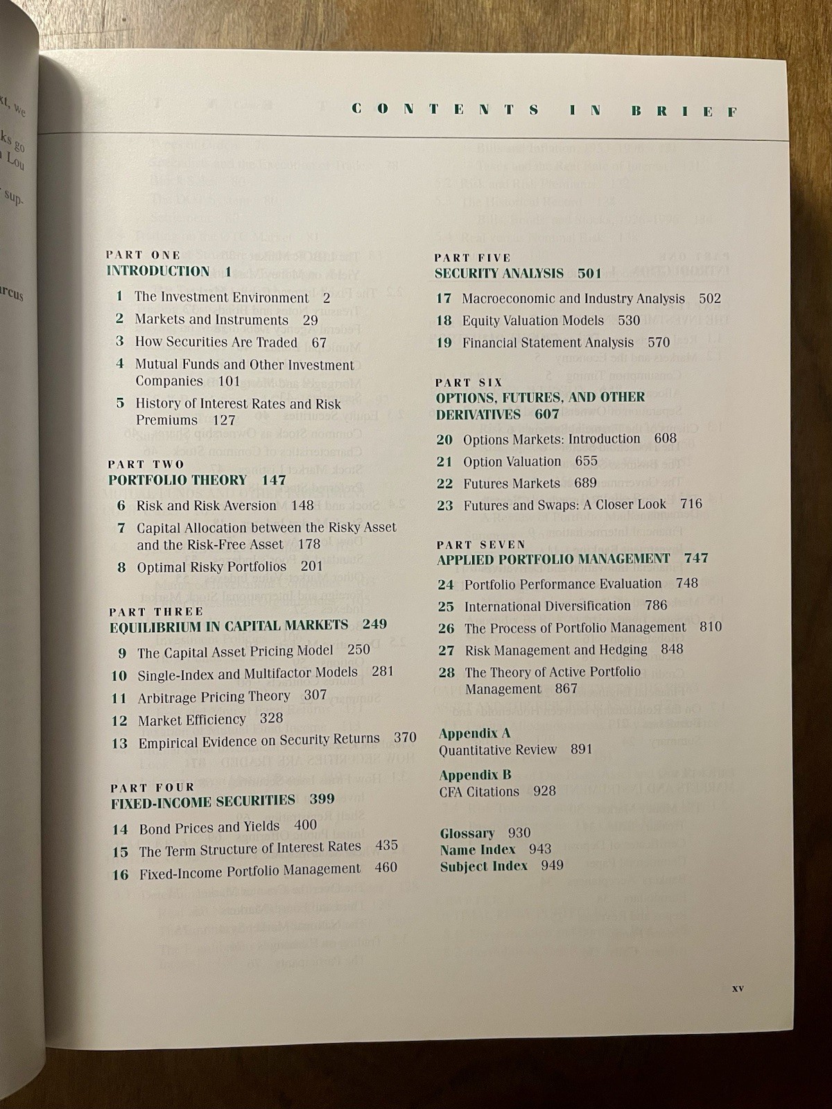 Used Very Good Investments by Bodie Kane Marcus Fourth Edition