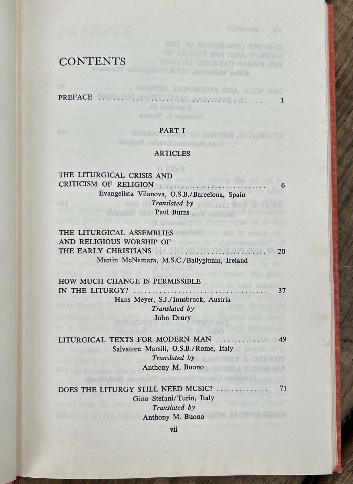 The Crisis of Liturgical Reform 1969 Liturgy CONCILIUM Vol. 42 Paulist Press HC