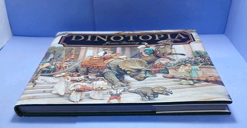Dinotopia – A Land Apart from Time by James Gurney SIGNED with Print of Sketch