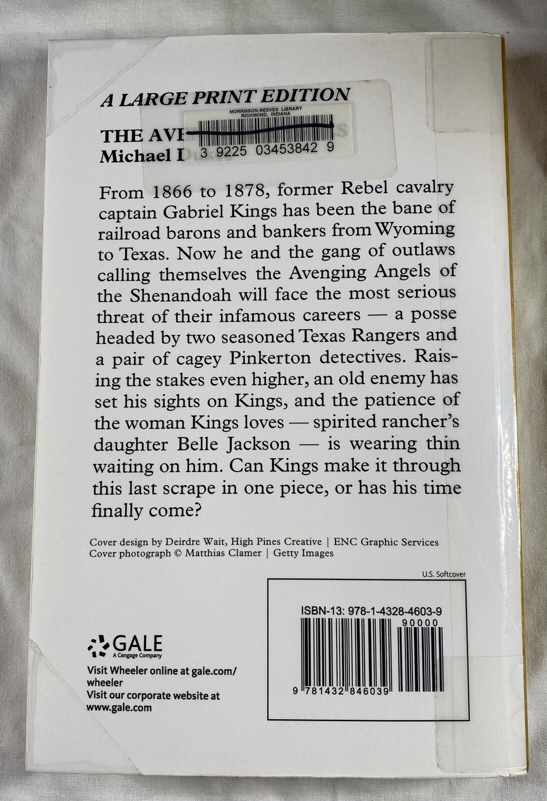 The Avenging Angels Michael Dukes Paperback Ex Library Large Print