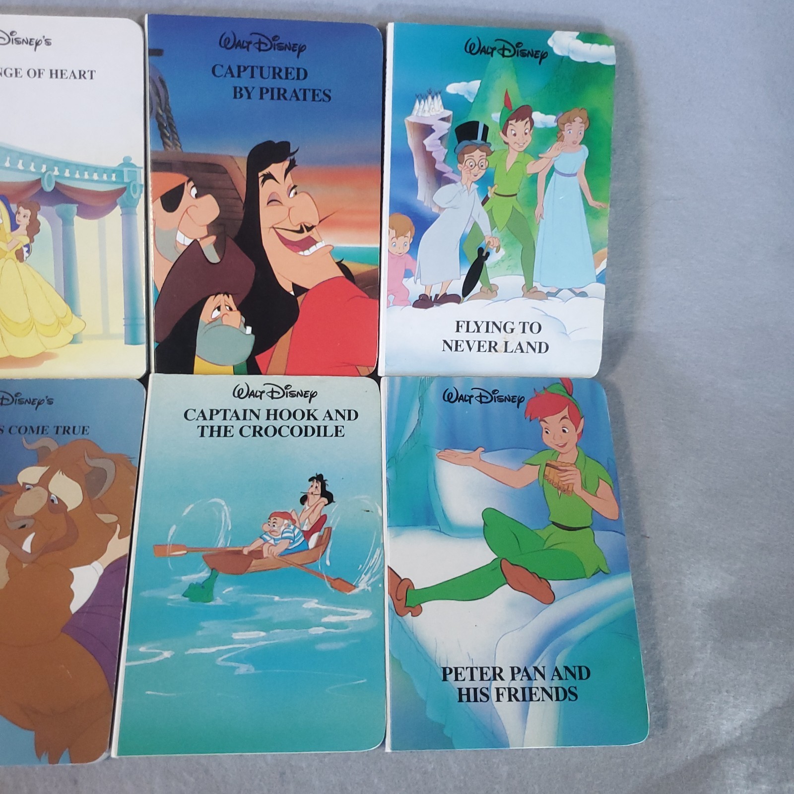 Disney Book Lot Hardcover (12) 101 Dalmatians Beauty & The Beast Peter Pan VTG