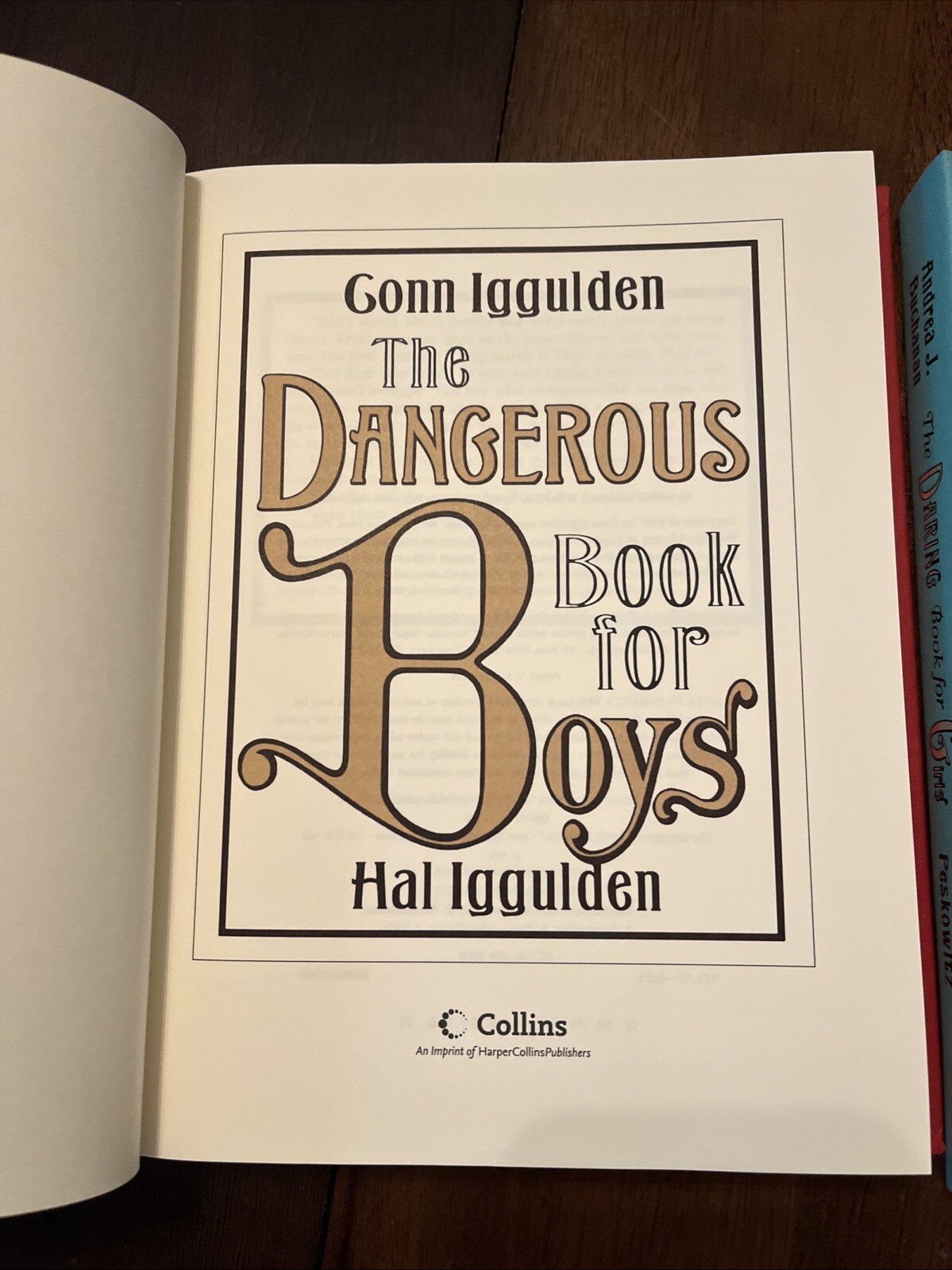 Book Lot- “The Daring Book For Girls” & The Dangerous Book for Boys” HC, illustr