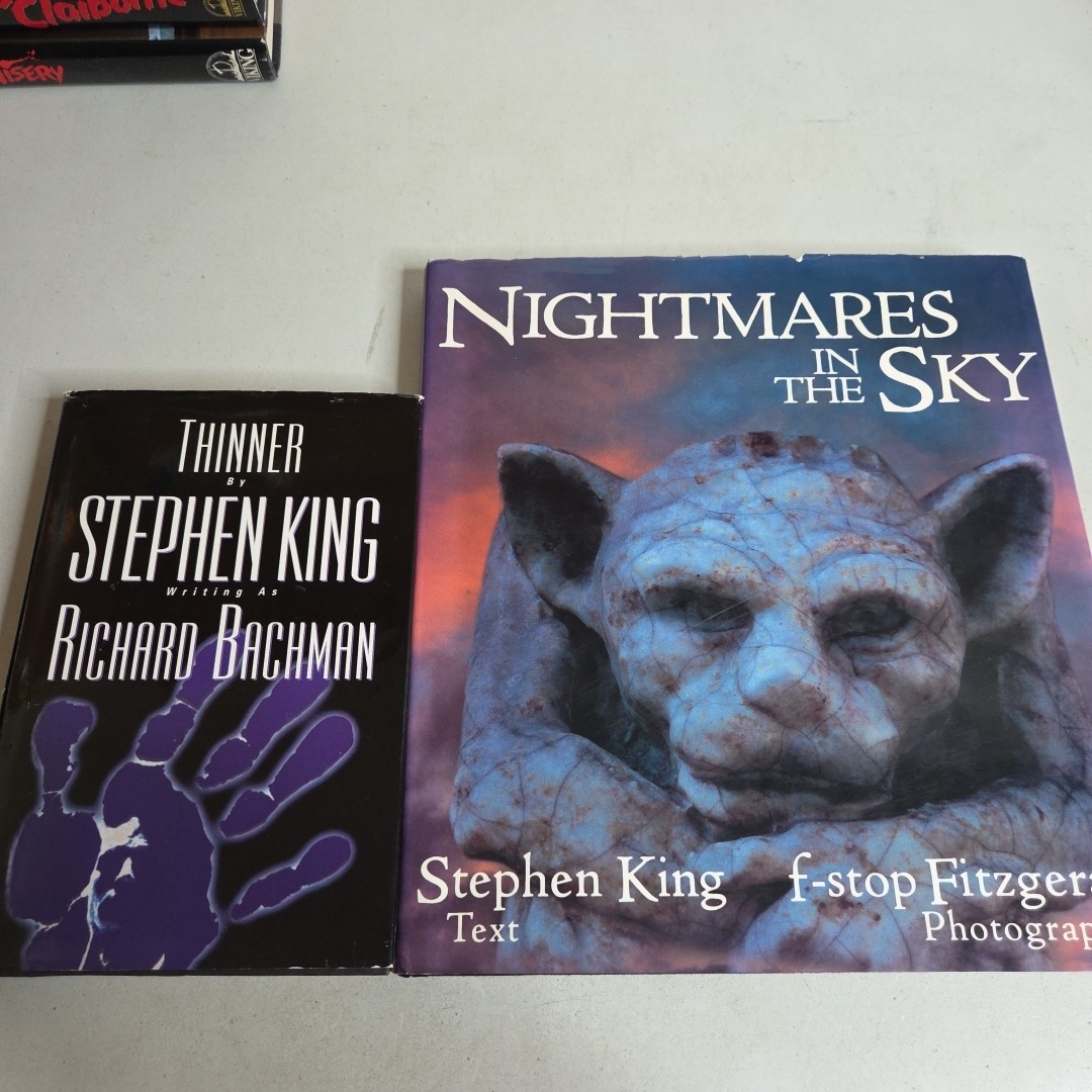 Stephen King 10 book lot Hardcover Misery Dark Half Tommyknockers Thinner More