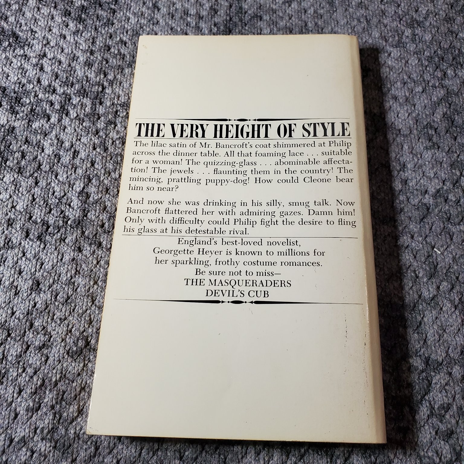 Powder & Patch Georgette Heyer 1970 Regency Romance Bantam Books