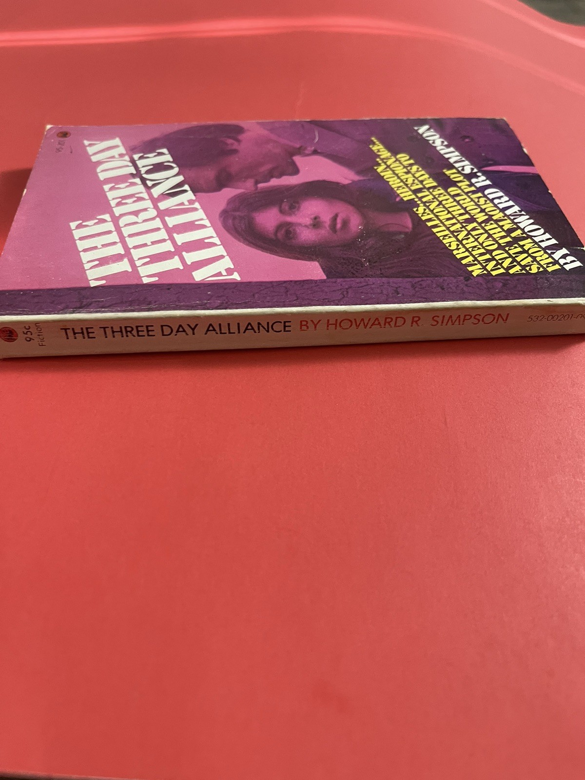 The Three Day Alliance – Howard R. Simpson- Manor Books PB Edition – Free Ship