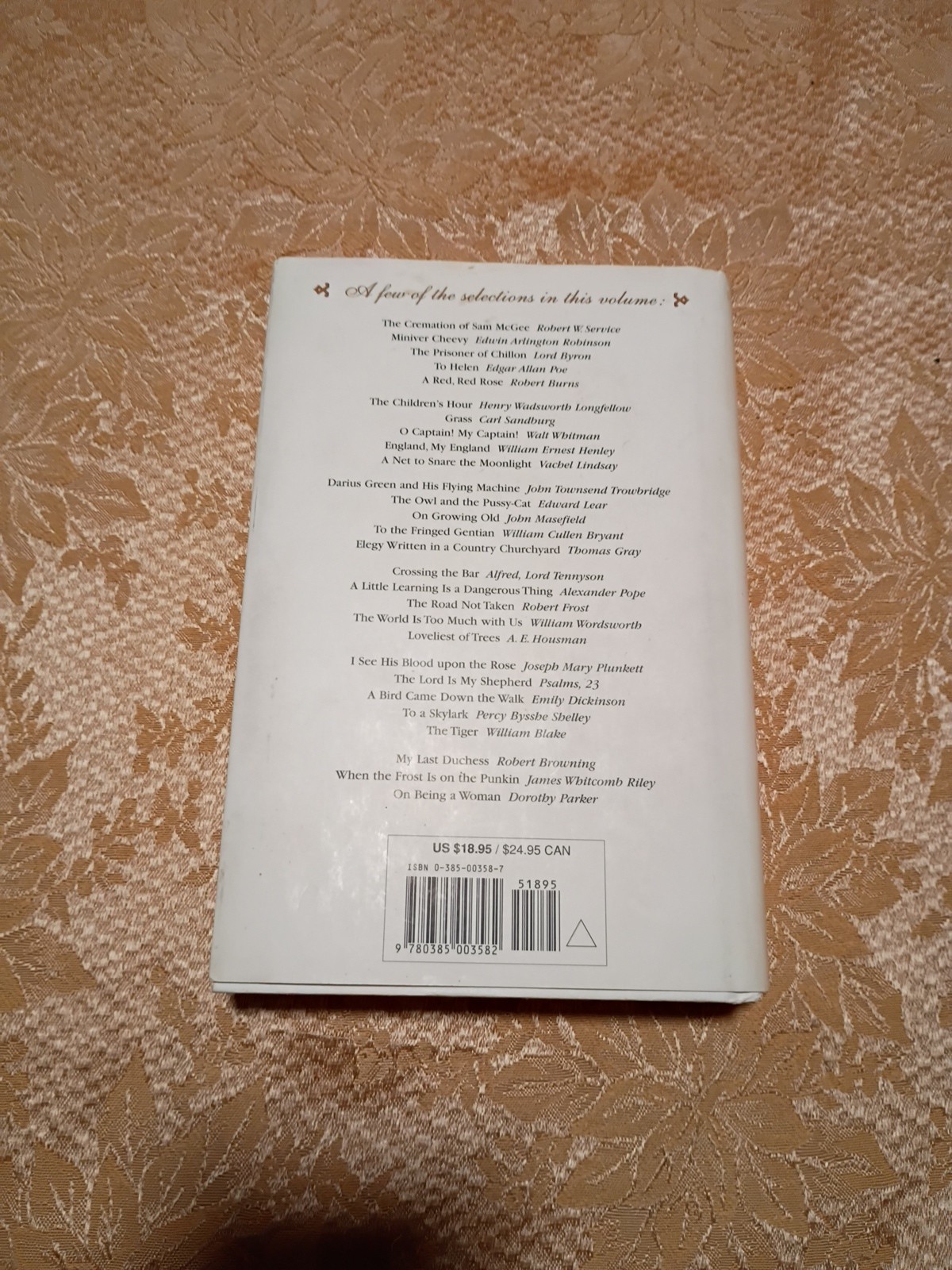 Poems That Live Forever – Hardcover By Felleman, Hazel – GOOD
