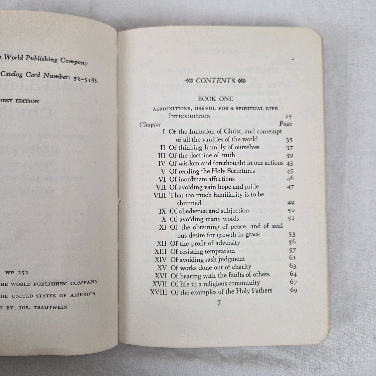 Imitation of Christ 1st Edition 1952 Thomas S Kepler Oberlin College Theology