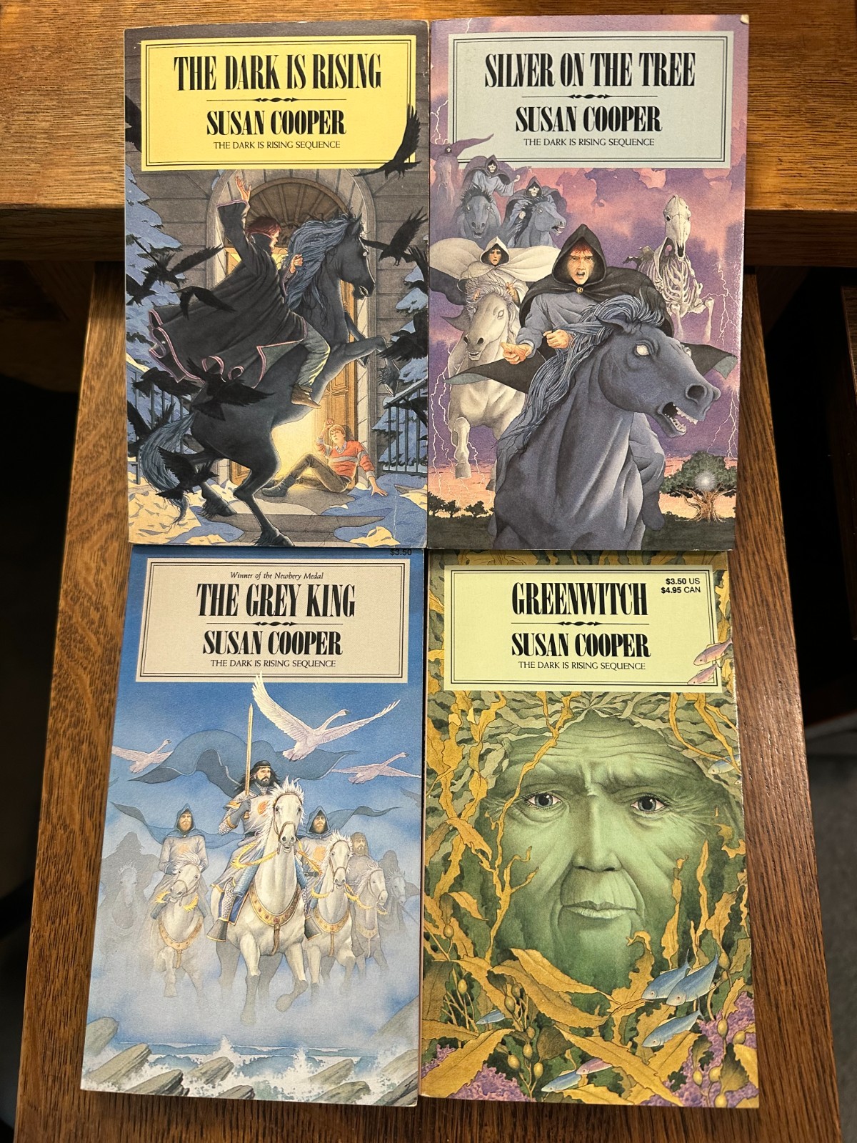 1986 Collier Books THE DARK IS RISING SEQUENCE 4 Book Box Set by Susan Cooper