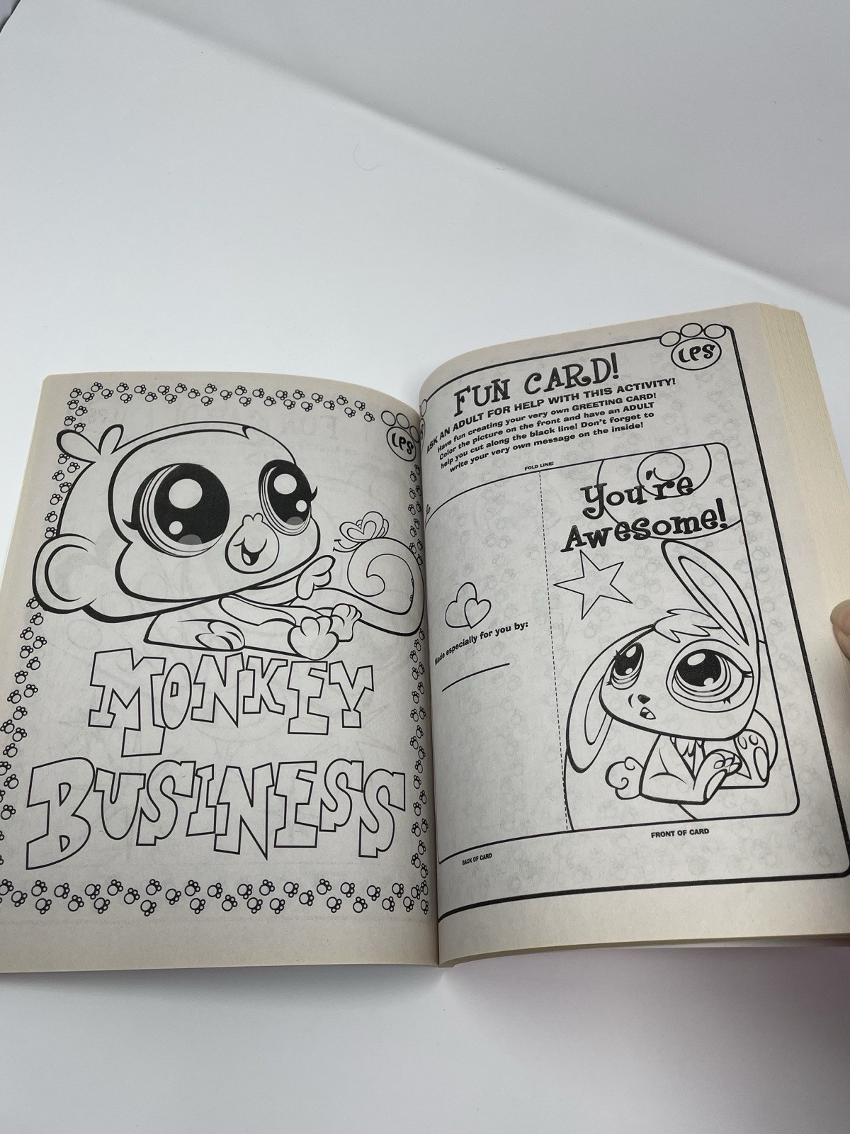 2010 Littlest Pet Shop Jumbo Coloring & Activity Book LPS – New Old Stock Unused