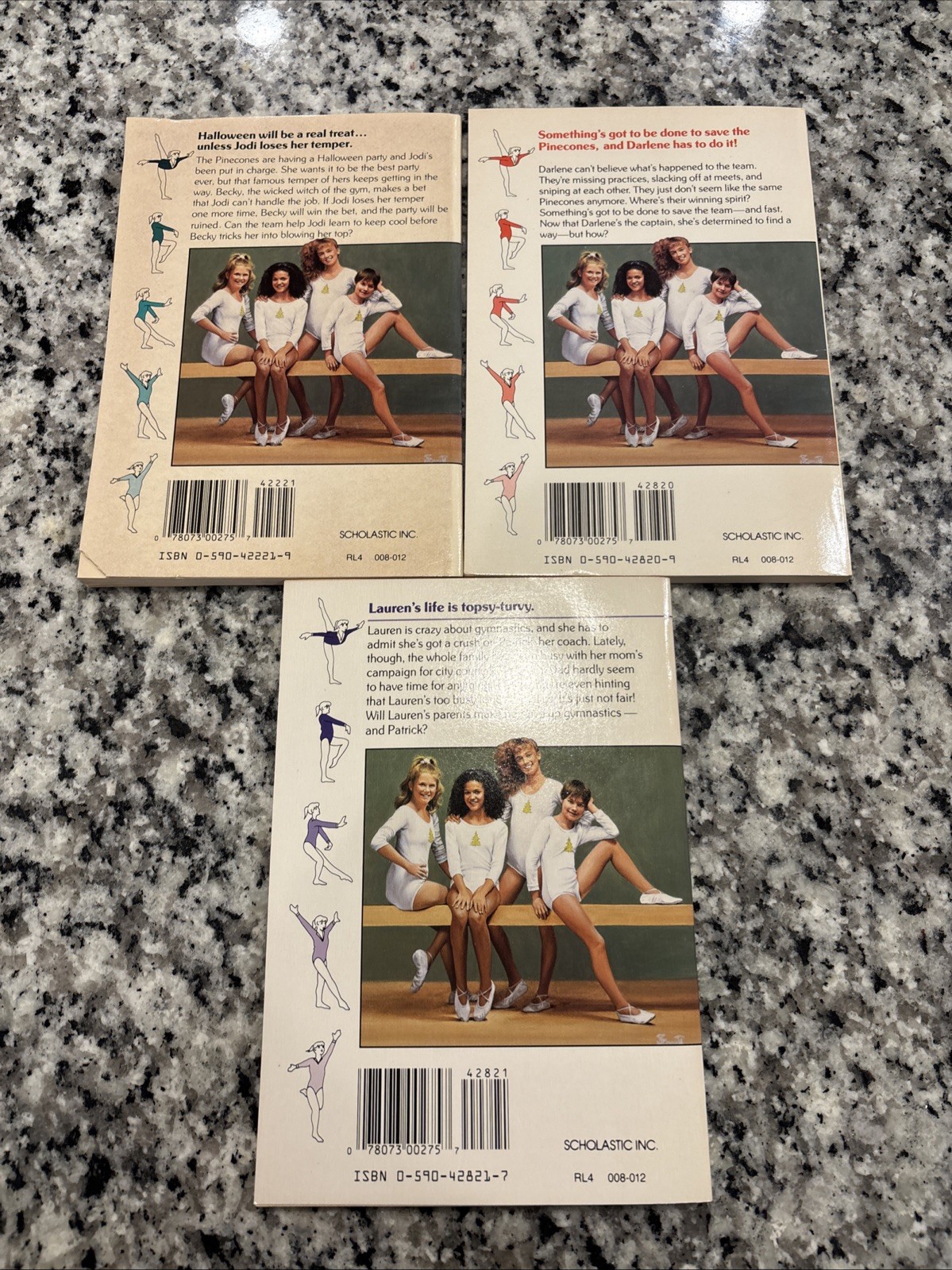 Vtg. The Gymnasts by Elizabeth Levy Lot of 3 Books #7-9