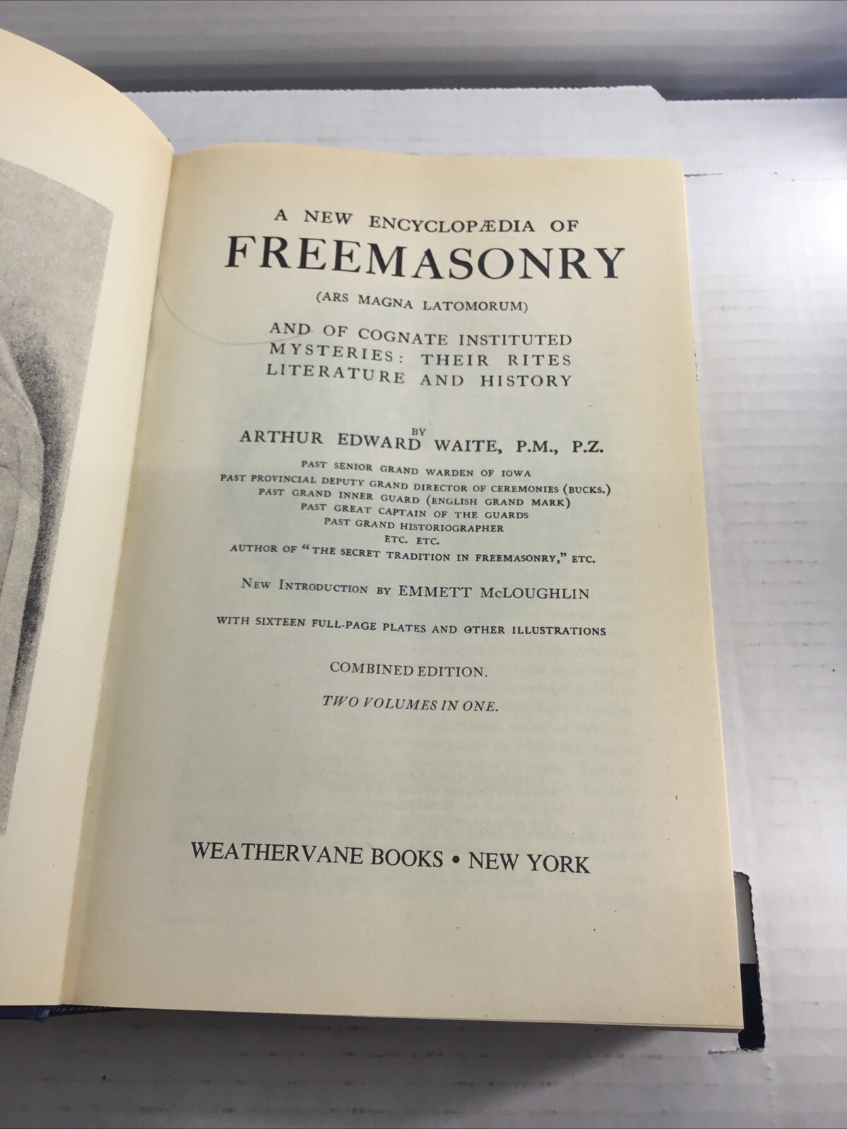 A New Encyclopedia of Freemasonry Combinded 2 Volumes in 1 Waite 1970 HB DJ