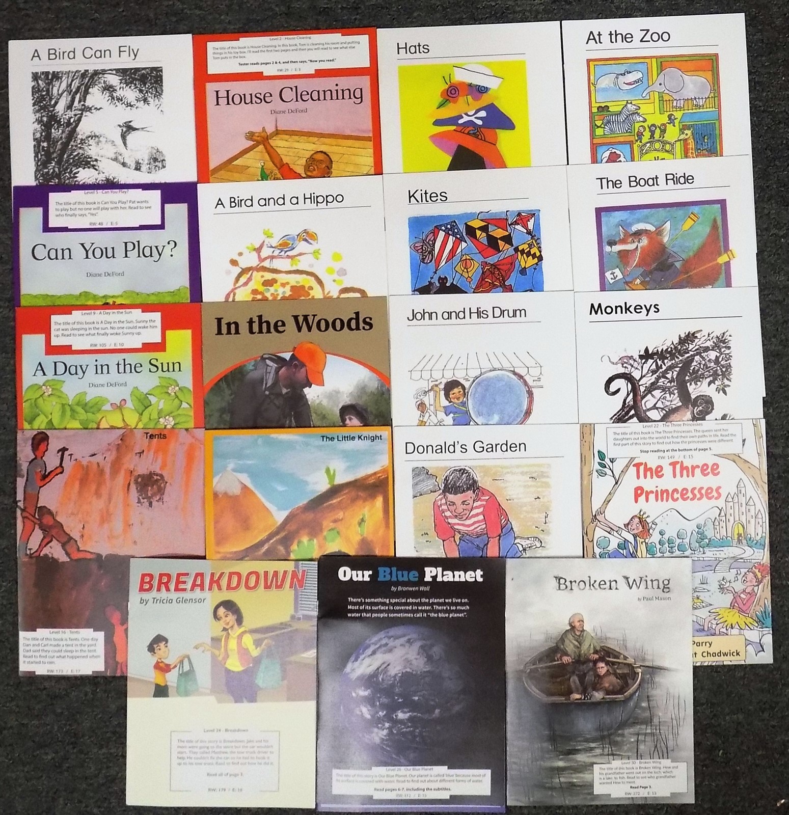 Lot of 20 Small Booklets that are short bookets, 4 to 10 pages for early readers