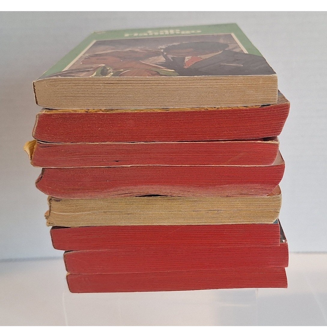 Vtg red edge Harlequin Romance Paperback Book Lot 8 1970s 1980s Flora Kidd Neels