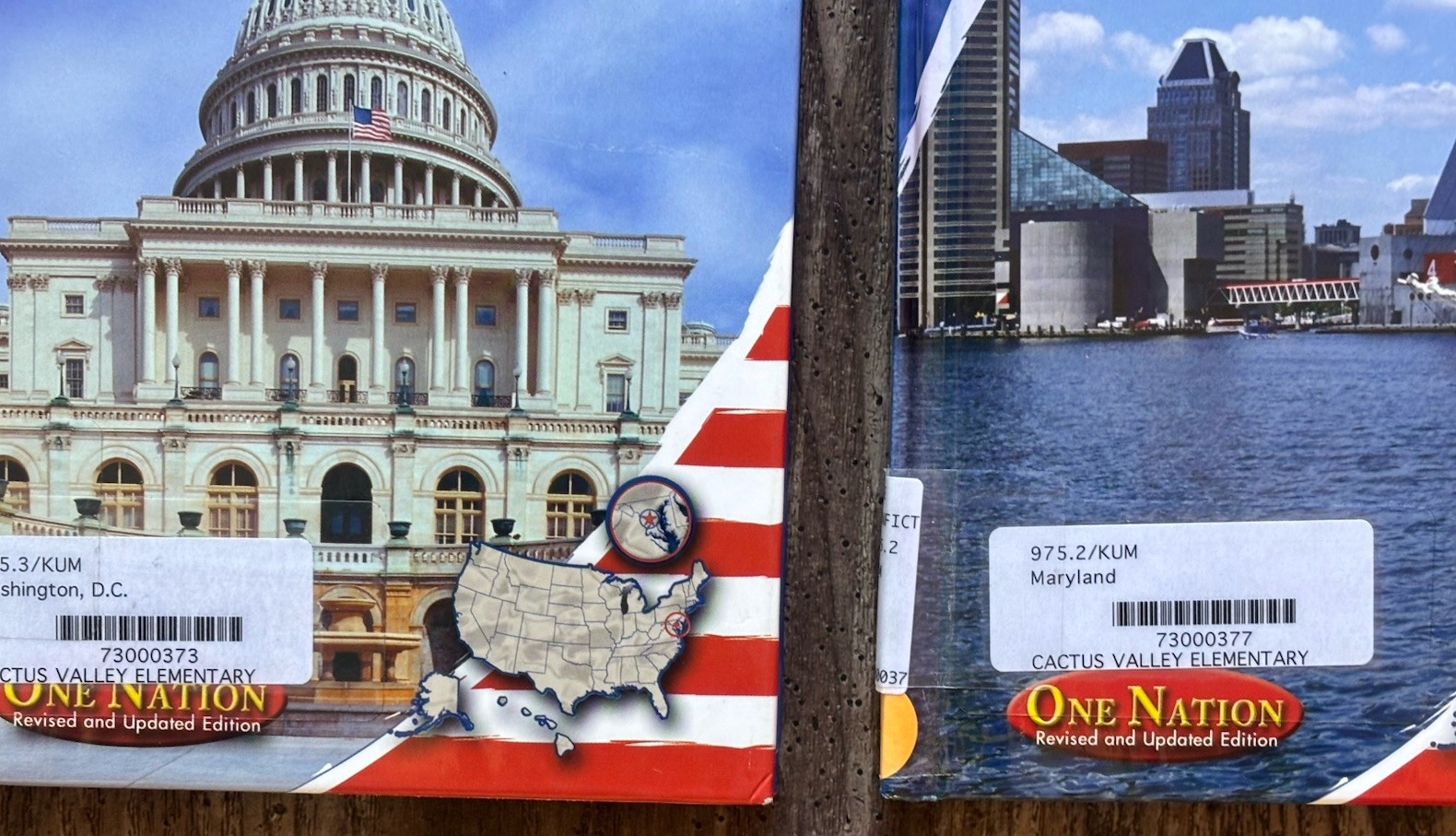2 Capstone One Nation Books Maryland & Washington DC by Patricia K. Kummer