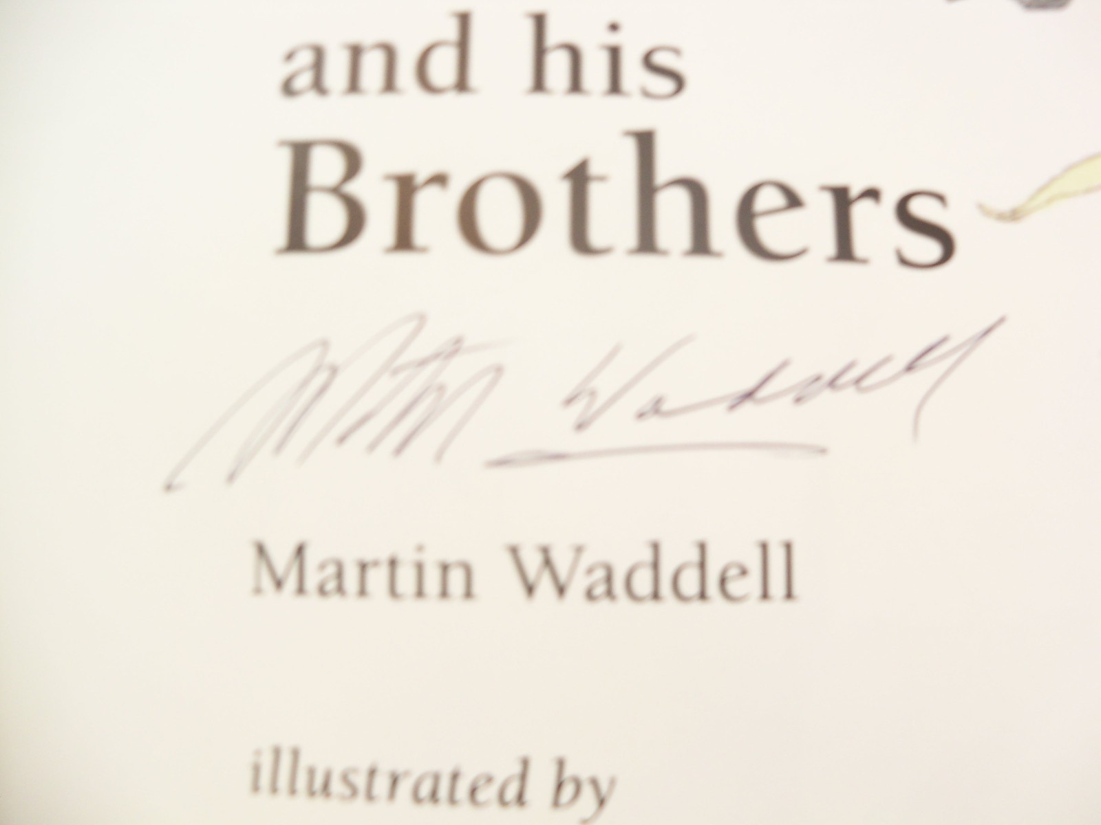 Sam Vole and his Brothers by Martin Waddell illustrated Barbara Firth Signed PB