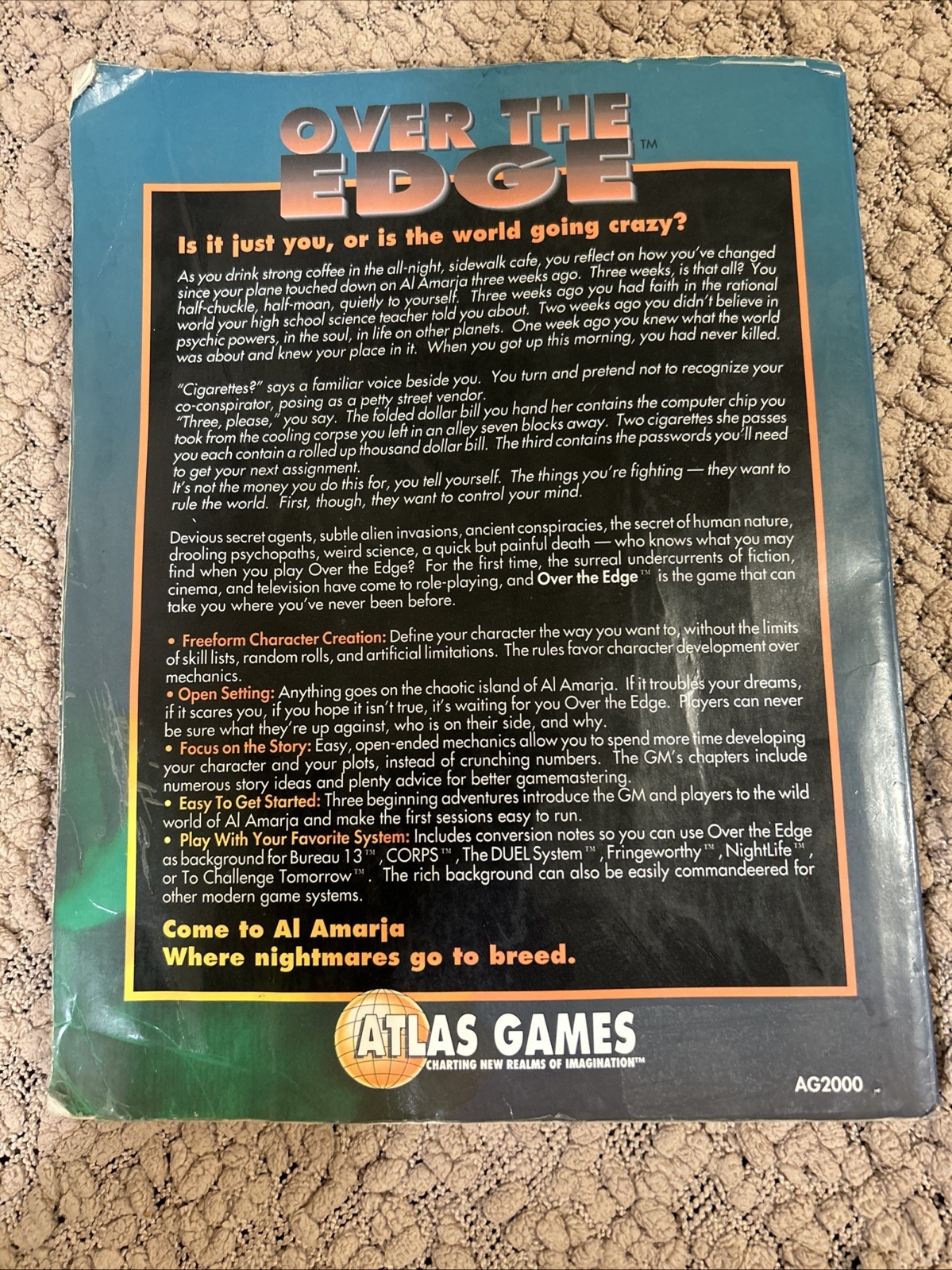 Atlas Games AG 2000 Jonathan TweetOver the Edge: Psychosurreal Roleplaying