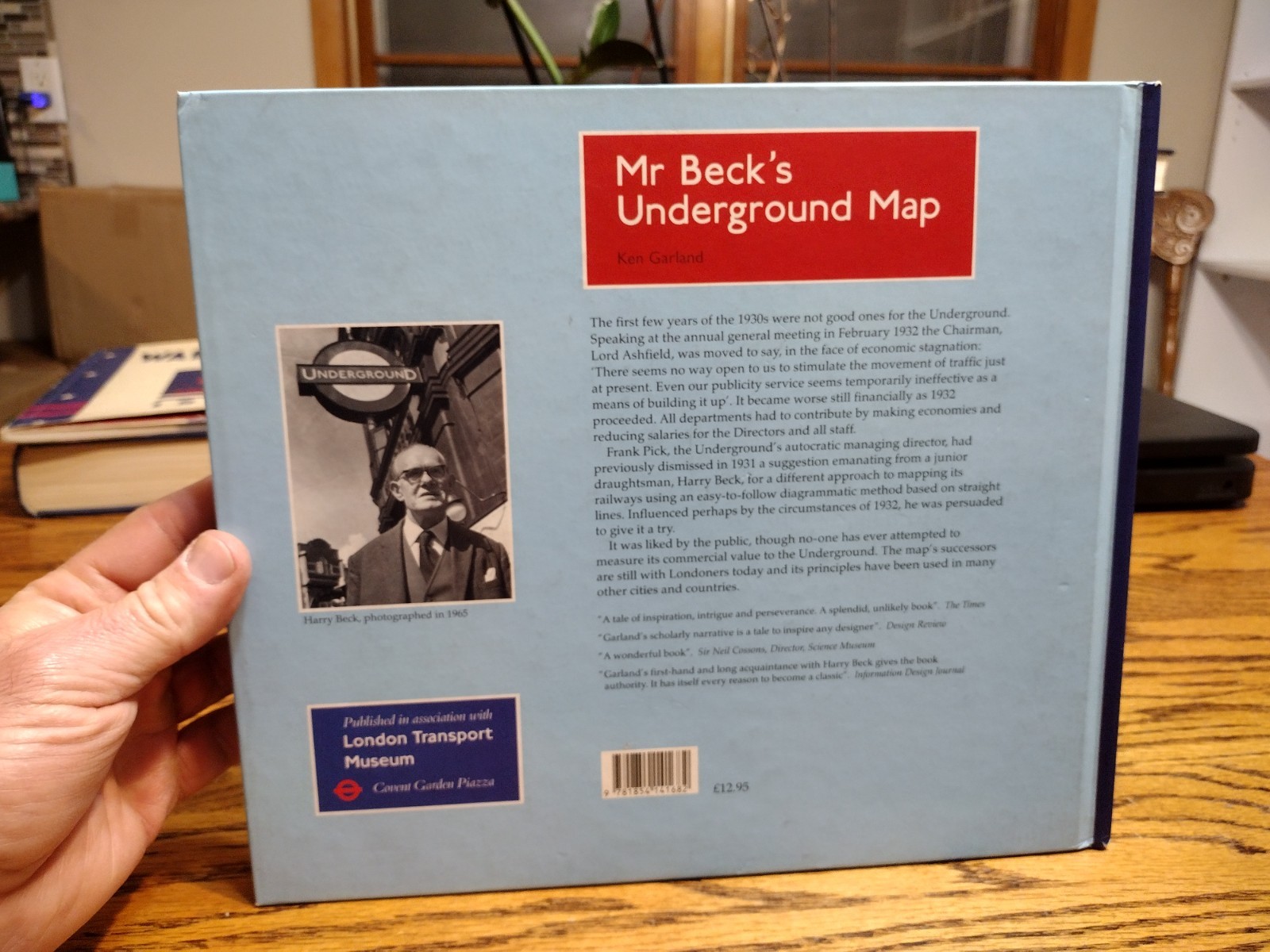 Mr. Beck’s Underground Map A History by Ken Garland