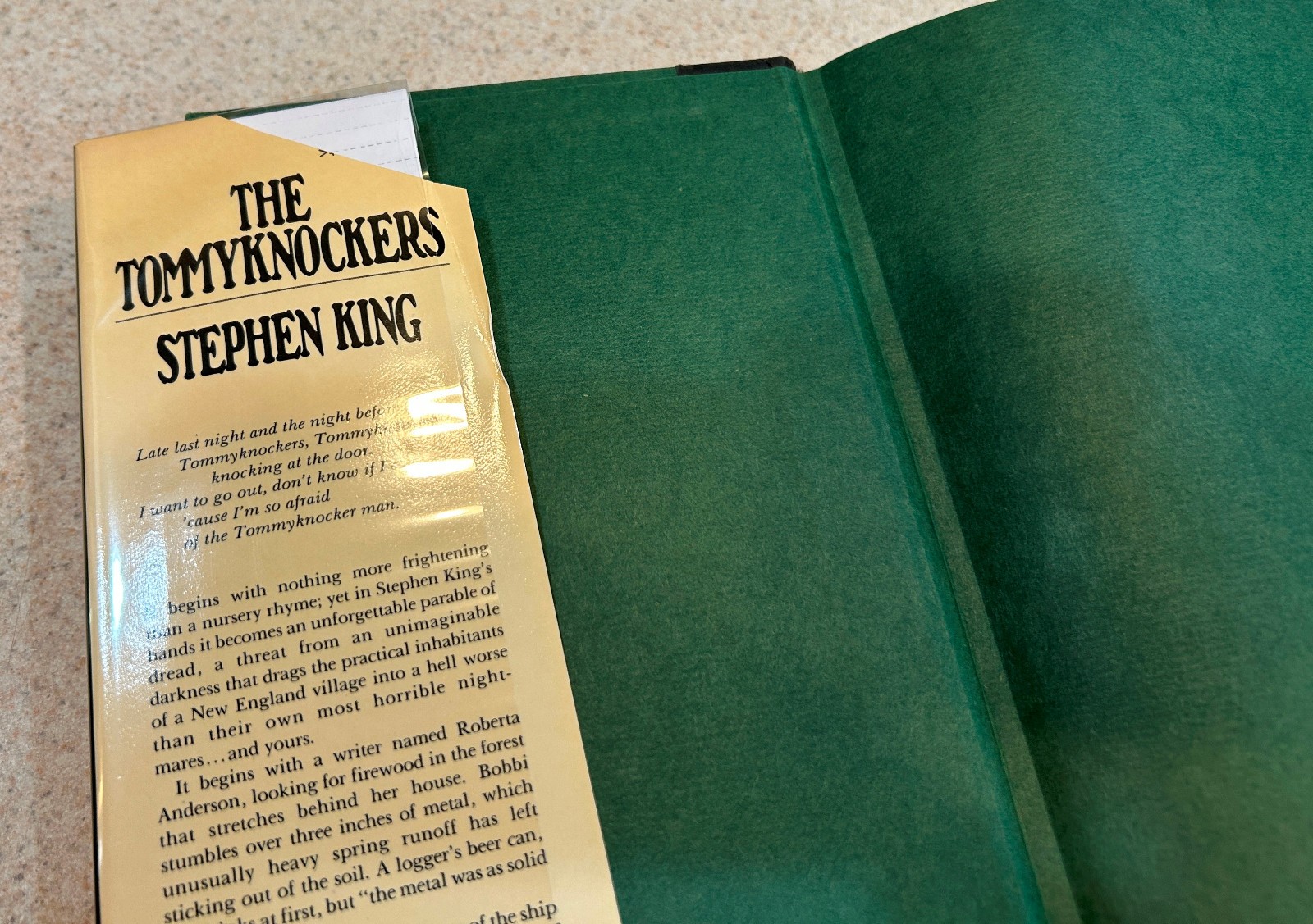 Stephen KING — Tommyknockers (Horror) — 1987 1st Edition Hardcover Red Foil
