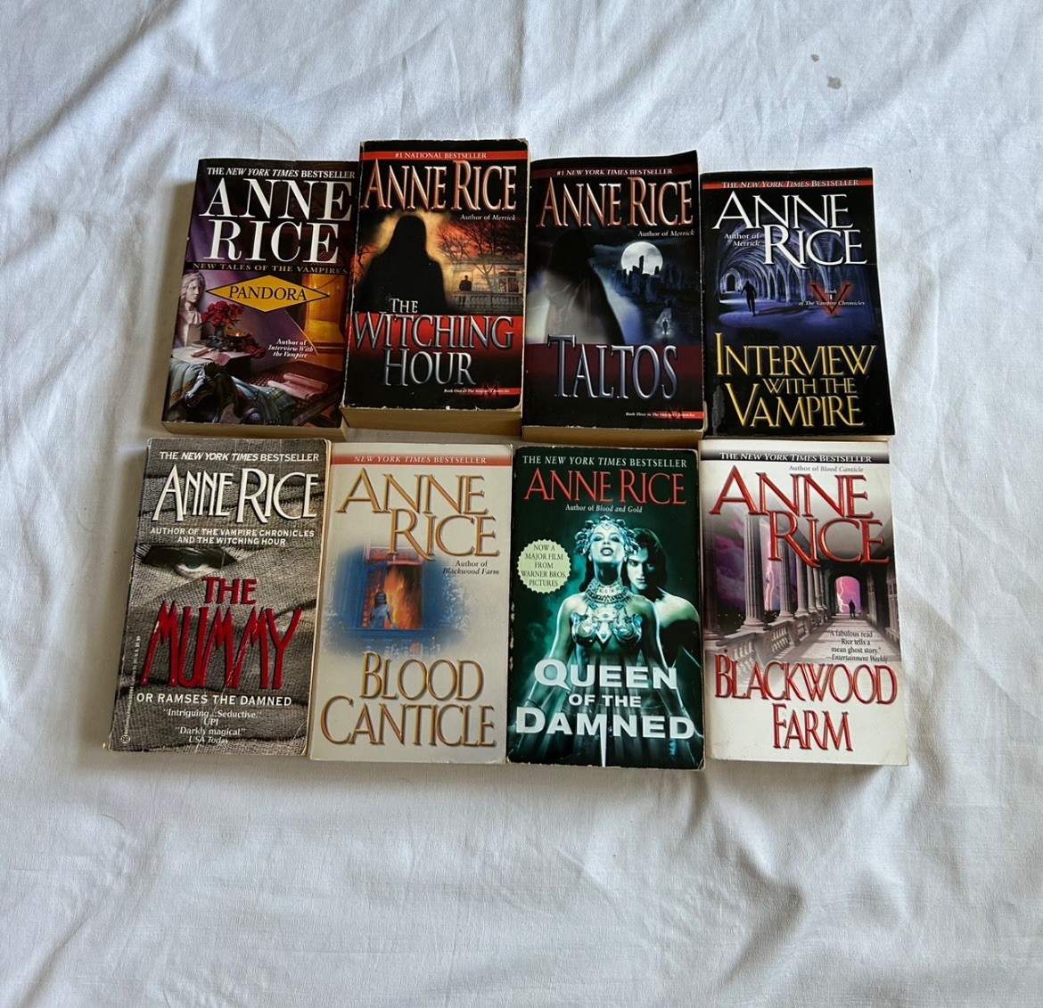 Lot of 8 Anne Rice Horror Fantasy Books Vampire Chronicles Witching Hour